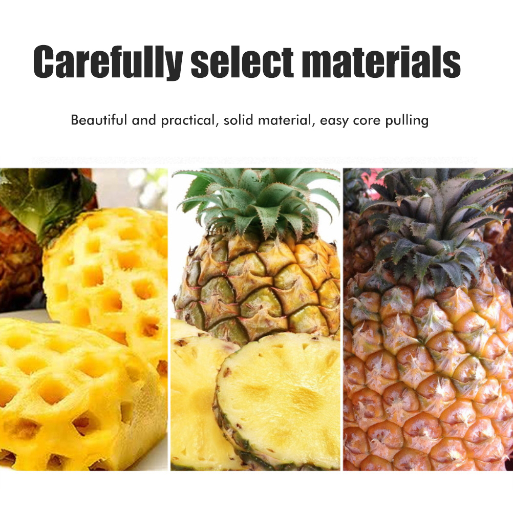 Küchengerät Zum Entkernen Und Schneiden Von Ananas: Ananasschneider Aus Edelstahl Mit Gabeln Zum Einfachen Entfernen Des Kerns Und Zum Einfachen Schneiden.
