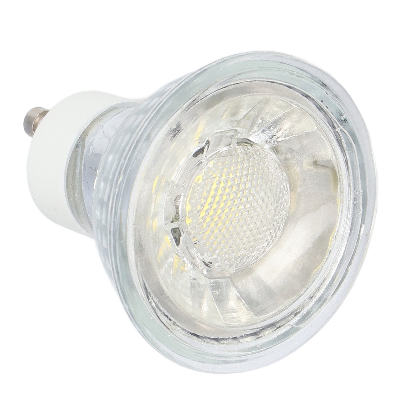 Gu10-glühbirne, 5 W Led-cob-lampe, Helligkeit Einstellbar, Spotlampe Für Schlafzimmer Und Büro, 220 V, Reinweißes Licht (6000 K)