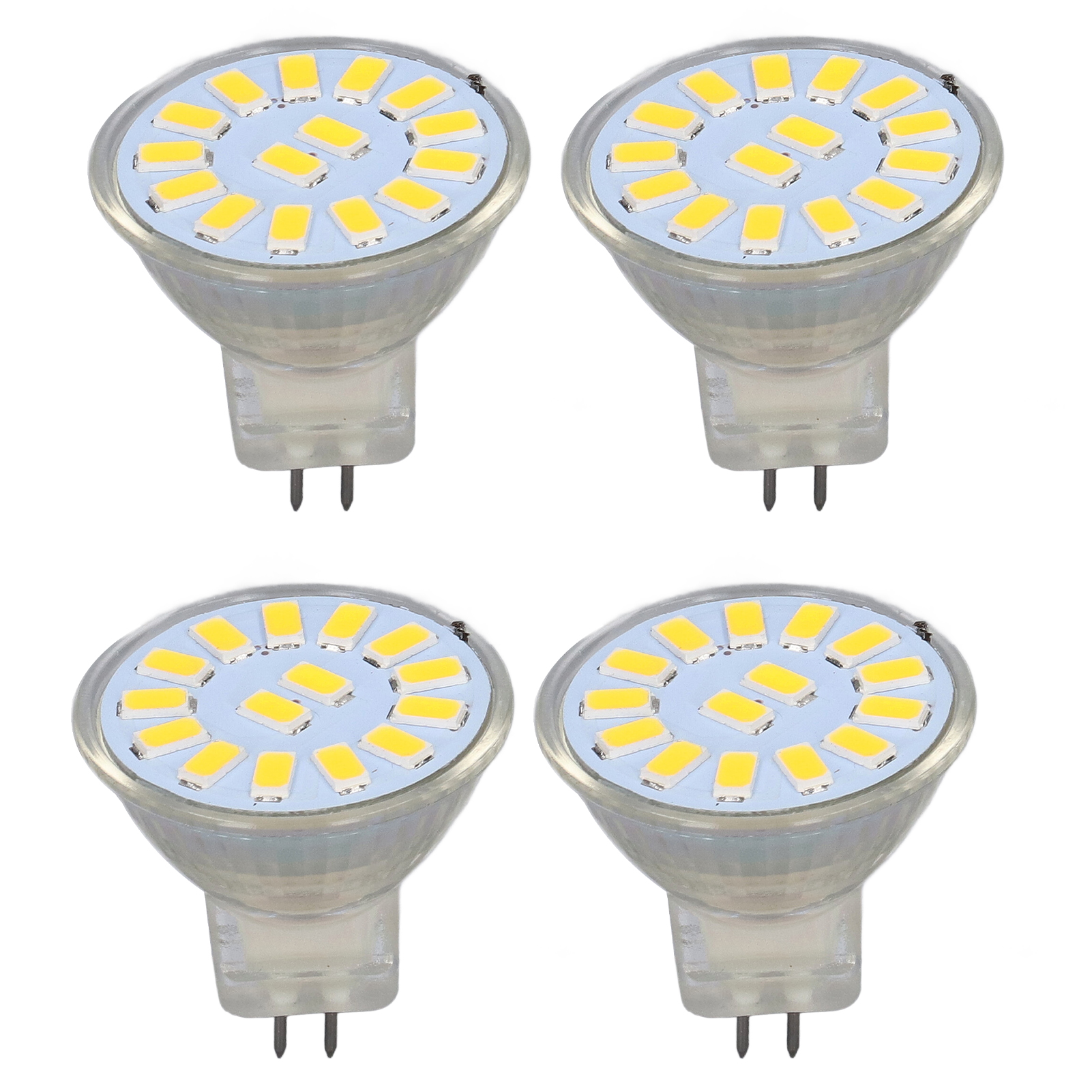 Stück Mr11-glühbirnen Mit Je 15 Leds, 5 W, 500 Lm, Doppelstiftsockel, Für Wohnzimmer, Warmweißes Licht