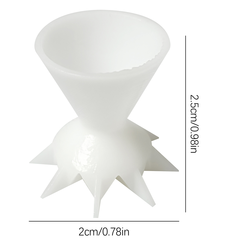 Set Bestehend Aus 3 Geteilten Farbbechern Für Acrylfarbe, 7-zinkigem Trichter, Mini-gießbecher Und Malzubehör.