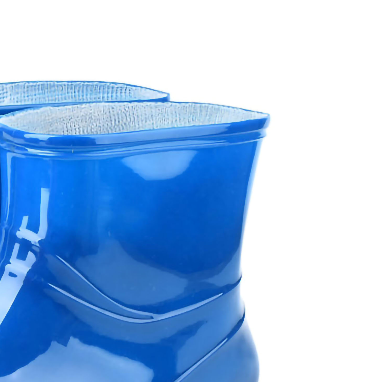 Modische, Rutschfeste, Kurze Damen-regenstiefel Mit Runder Zehenpartie Aus Blauem Pvc, Größe 39