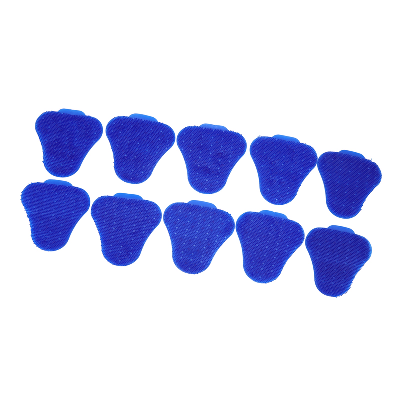 Packung Mit 10 Dreieckigen, Spritzwassergeschützten Urinal-lufterfrischern, Blaue, Duftende Toilettenmatte.