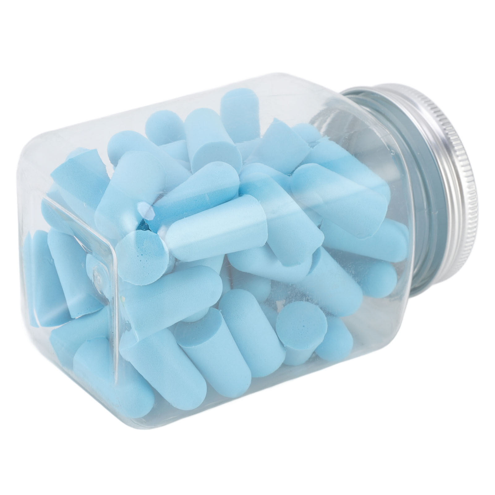 Packung Mit 60 Weichen Schwamm-ohrstöpseln, Geräuschdämpfend, Für Alle Lauten Veranstaltungen (blau).