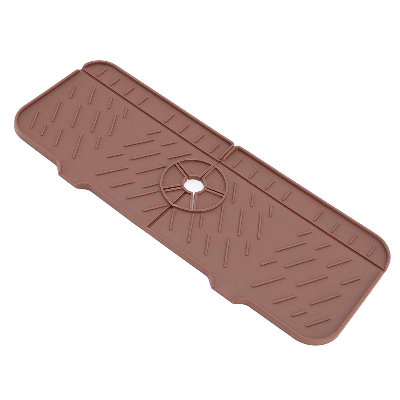 Saugfähige Abtropfmatte Aus Waschbarem Und Wiederverwendbarem Silikon Für Spüle Und Arbeitsplatte, Ideal Für Küche, Bad Und Wohnmobile (braun).