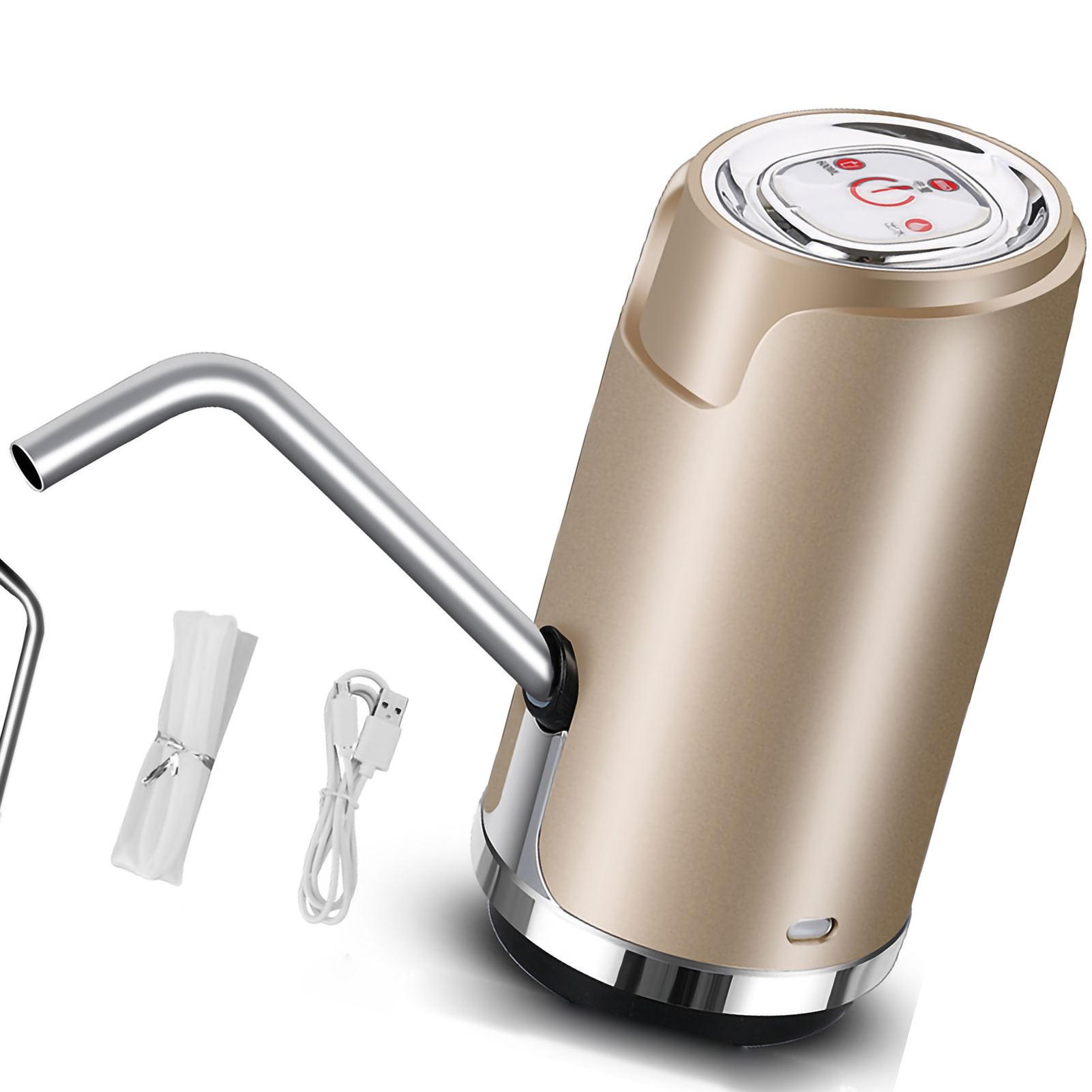 Intelligenter Elektrischer Usb-wasserspender Aus Abs Mit Dosierfunktion, Lackierte Getränkepumpe Für Den Außenbereich, Gold