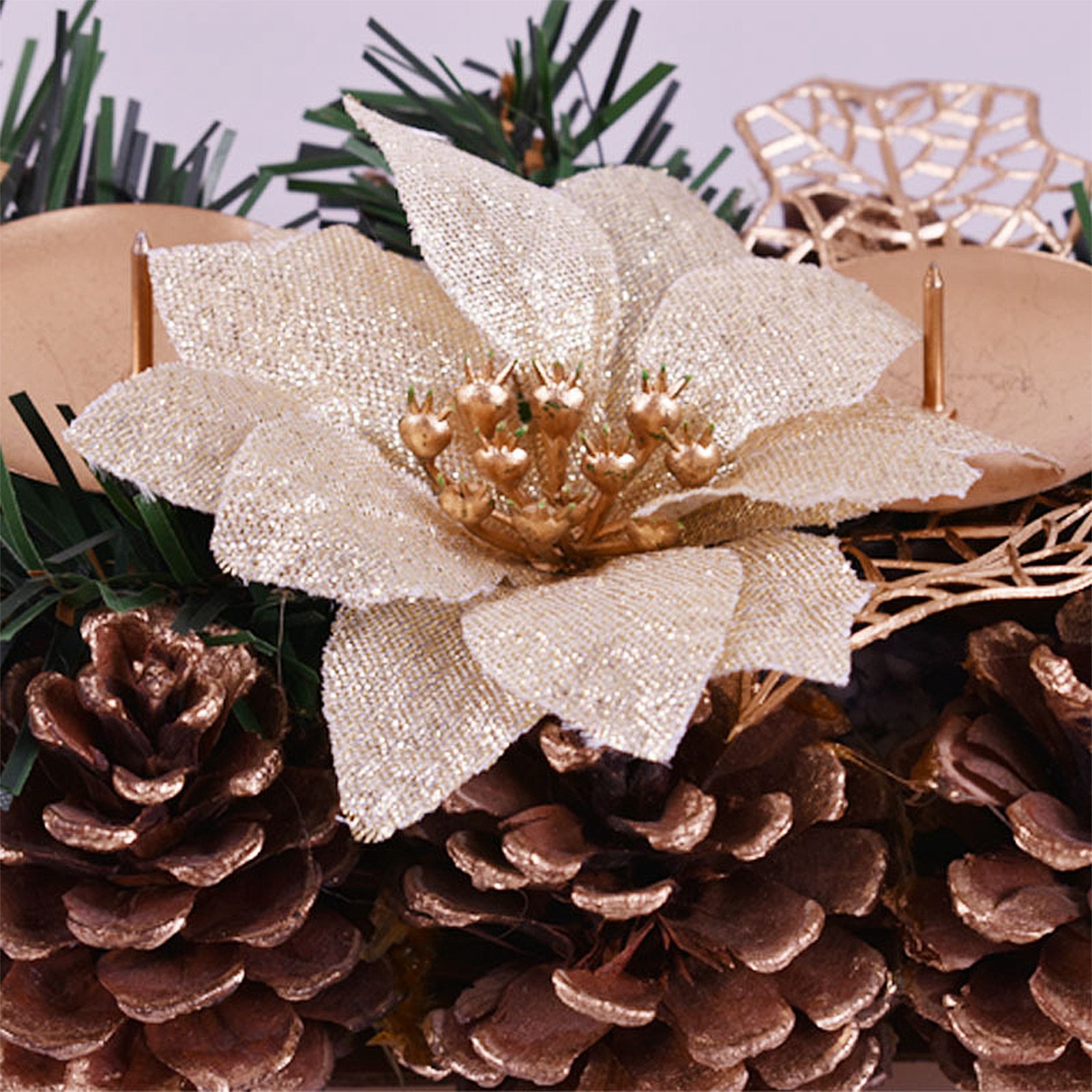 Weihnachtsdekorationen, Kerzenständer, Weihnachtliche Tischdekorationen