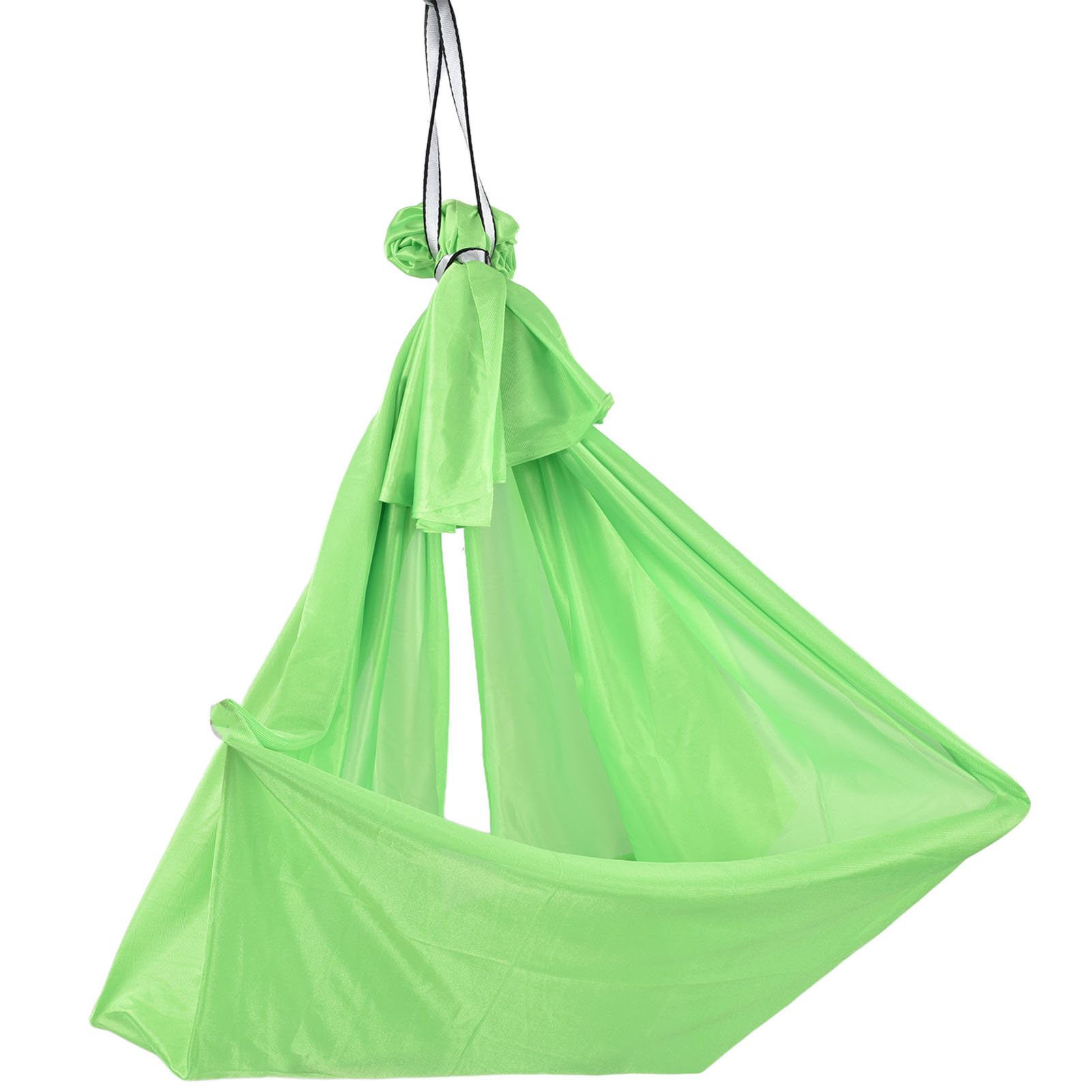 Aerial Yoga Hängematte 1 X 2,8 M, Sicher, Atmungsaktiv, Schmerzlindernd, Elastische Hängematte Für Kinder, Geeignet Für Yoga, Grün