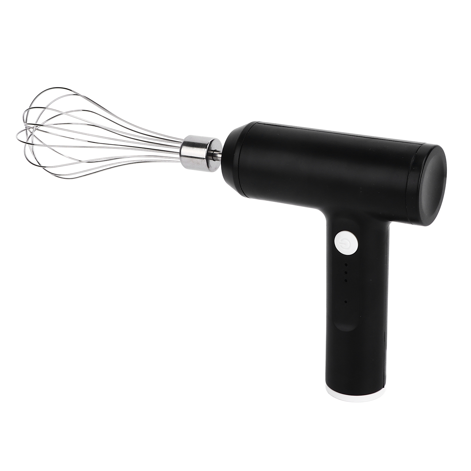Elektrischer Handmixer, 2000-mah-lithium-akku, 4 Modi, Abgerundete Kanten, Kabelloses Usb-laden, Handmixer Aus Edelstahl 304, Grau
