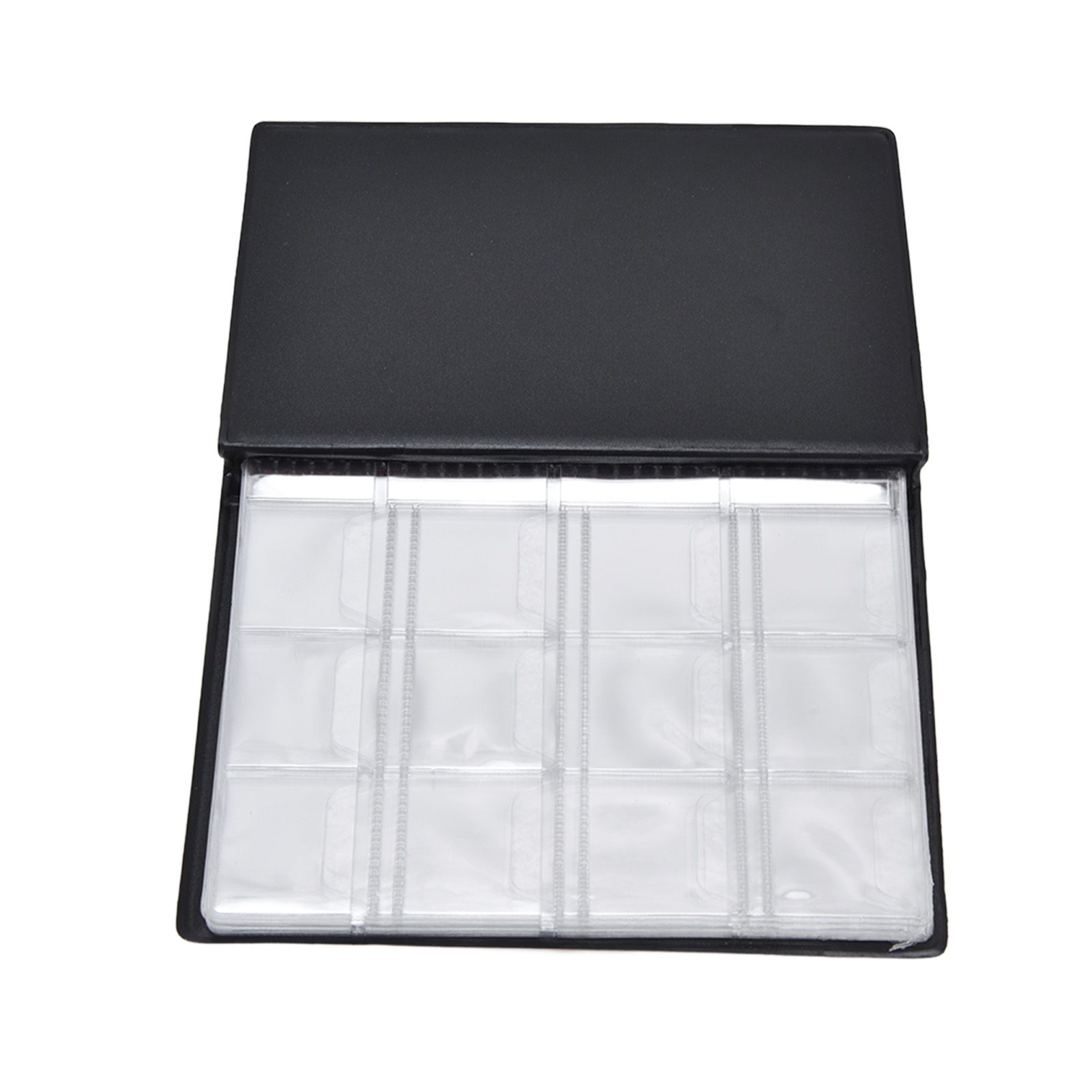 Münzalbum Mit 120 Pvc-taschen, Pu-einband, Transparentem Design, Weich, Hochstrapazierfähig, Klare Textur, Rot