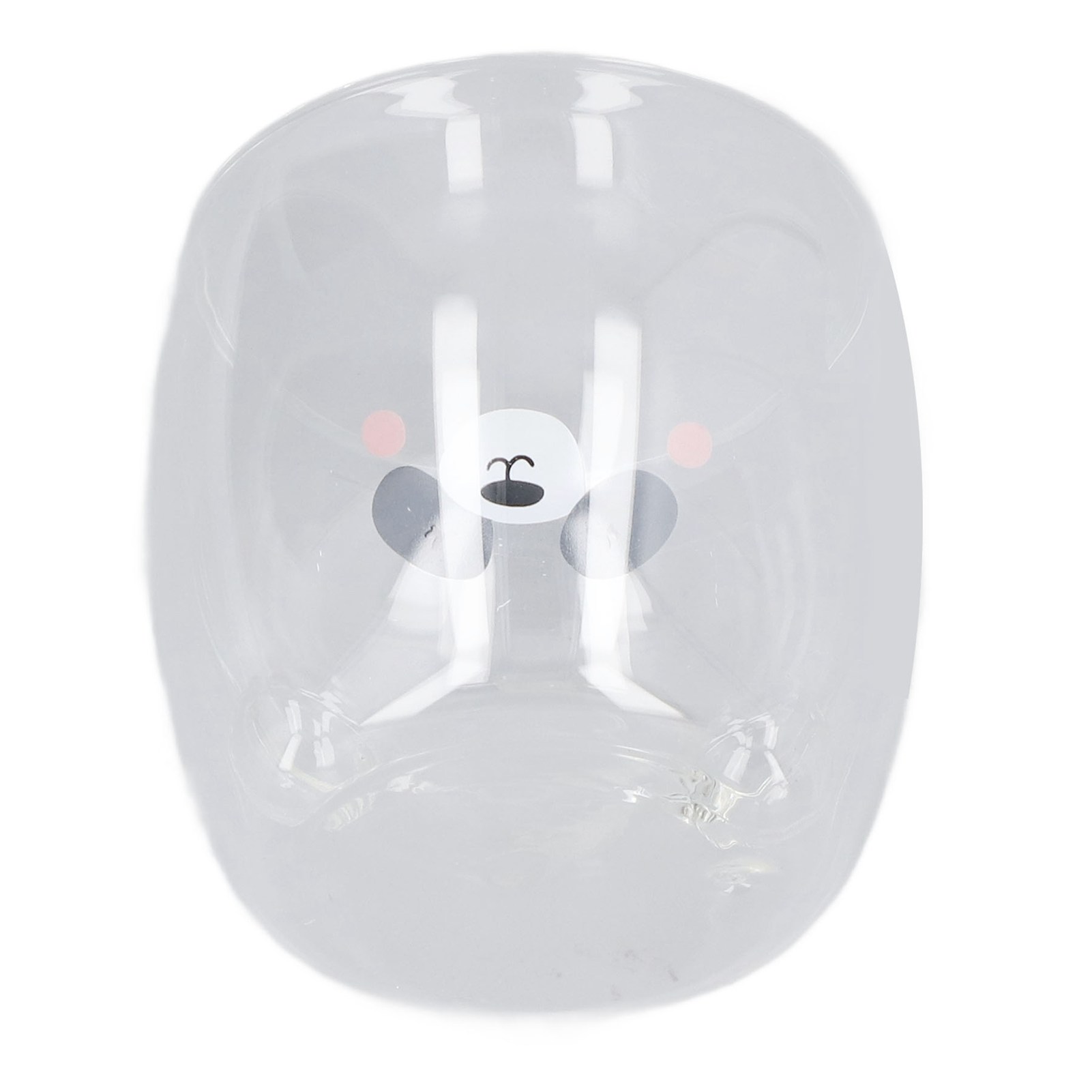 Niedlicher, Doppelwandiger Glasbecher (250 Ml), Hitzebeständig, Mit Einem Lächelnden Bärenmotiv – Ideal Für Zuhause, Büro Oder Bibliothek. Perfektes Geschenk Für Zuhause Oder Das Büro.