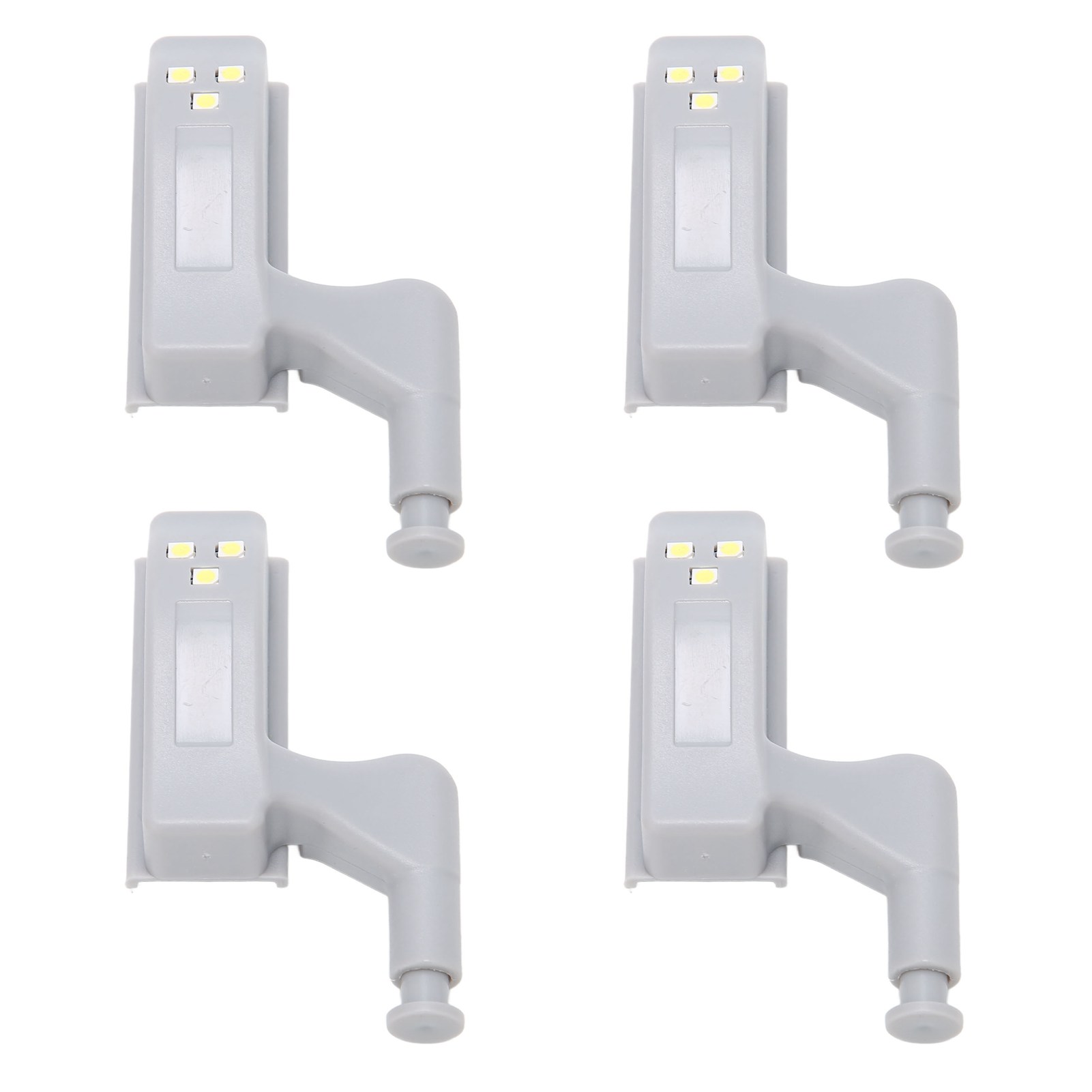 10er-set Scharnier-led-leuchten, Hochhelle Abs-scharnierleuchten Mit 3 Led-lampenperlen, Weißes Licht