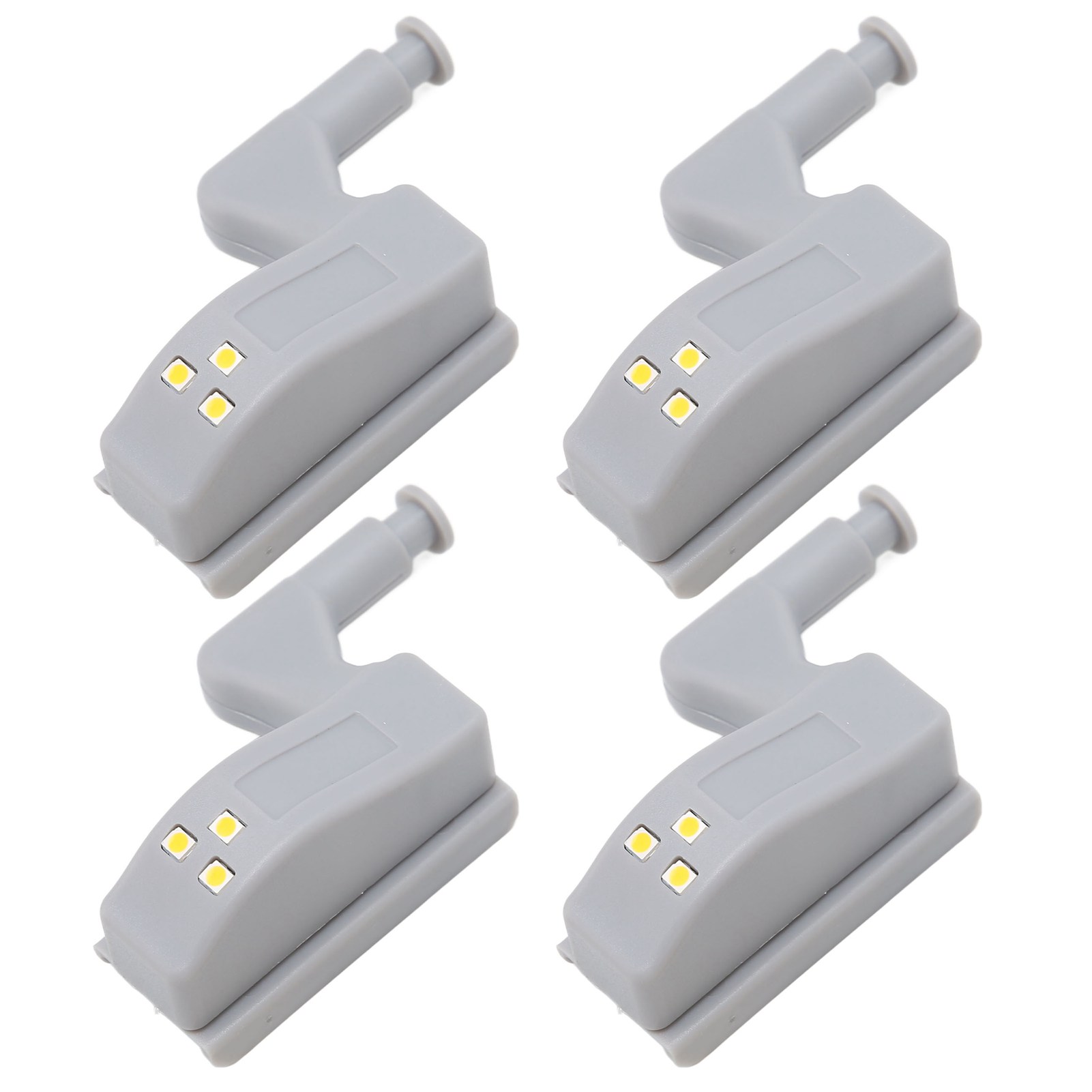 10er-set Scharnier-led-leuchten, Helle Abs-scharnierleuchten Mit 3 Led-lampenperlen Für Kleiderschränke, Warmes Licht