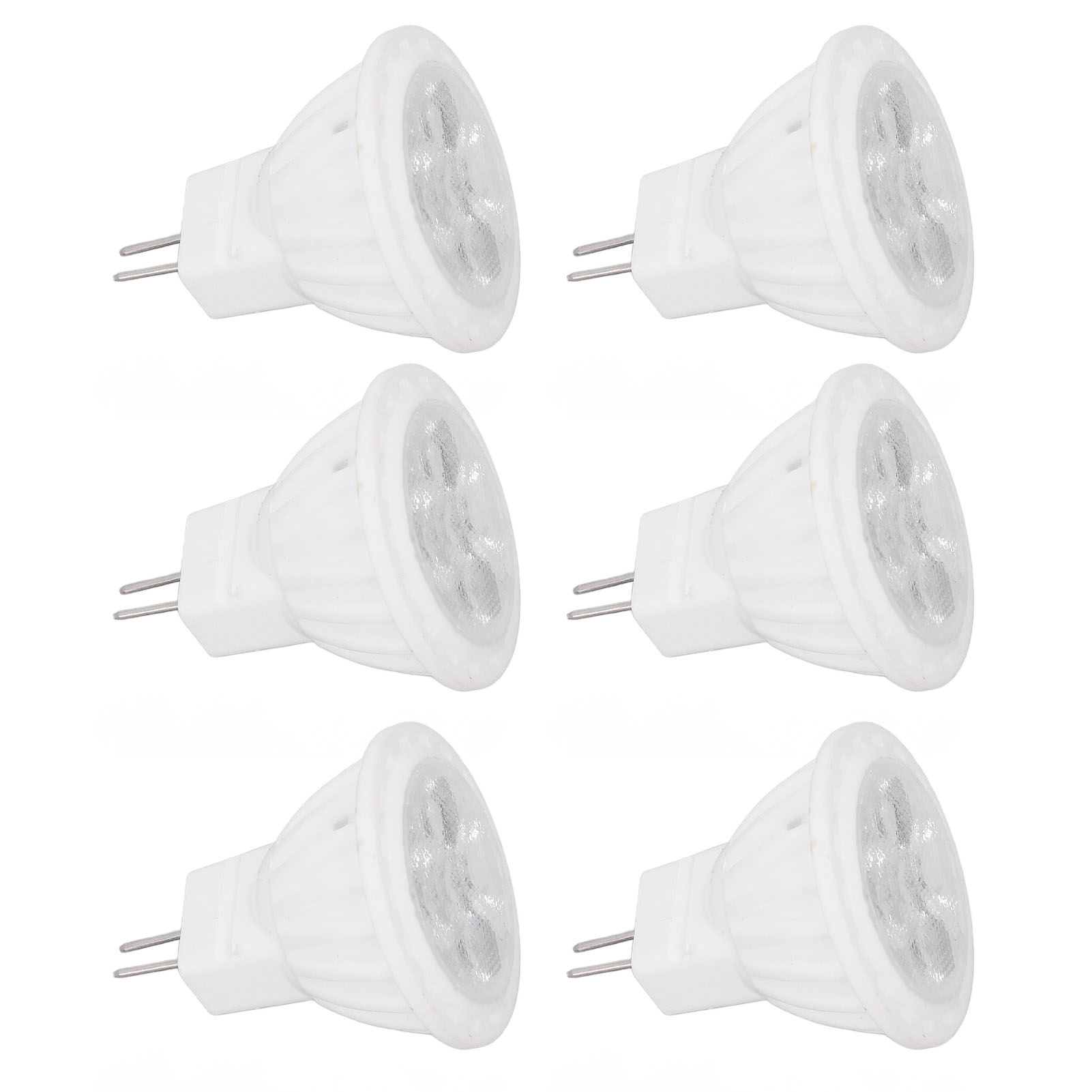 Set Mit 6 Dimmbaren Led-strahlern Mr11, 360 Lm, Gu4 Keramiksockel, 110 V, 4 W, Warmes Licht 3000 K, Für Die Außenbeleuchtung.