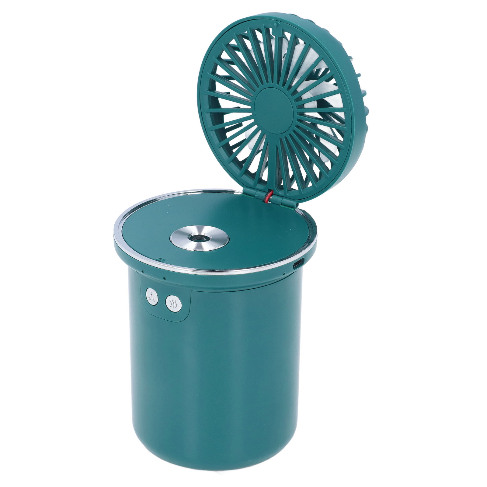 2-in-1 Tisch-luftbefeuchter Mit 5v 5w Lüfter, Usb-ladefunktion, 35ml Nebelausstoß Und 280ml Multifunktionslüfter Fürs Büro.