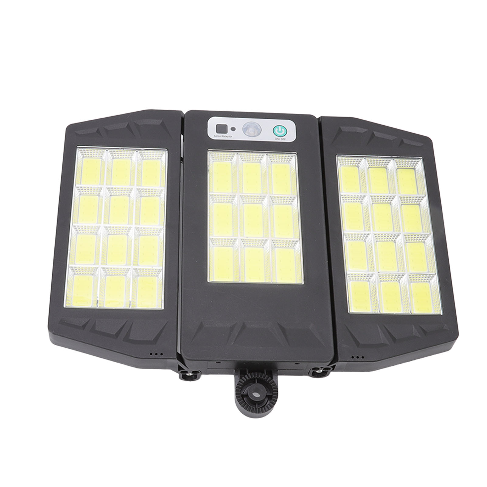 Ip65 Wasserdichter Solar-sicherheitsfluter Für Den Außenbereich, 33 Cob, 3000 Lm, Für Hof, Villa, Korridor Und Garten.
