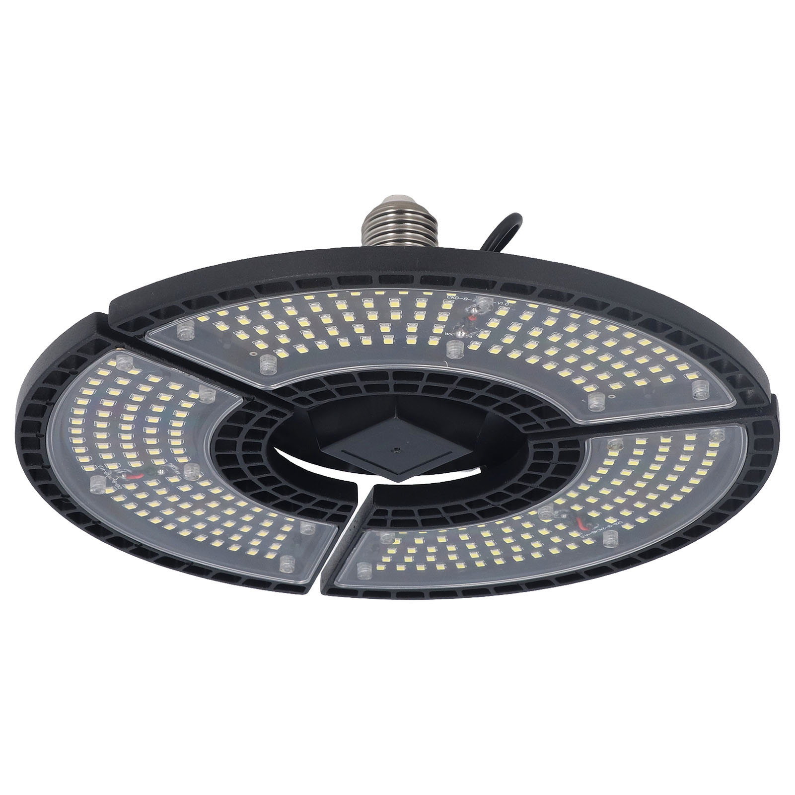 Wasserdichter 60-w-led-fluter, 288 Leds, Faltbar, 3-flammiges Design, E26/e27-fassung, Für Garage Oder Keller, 100–277 V