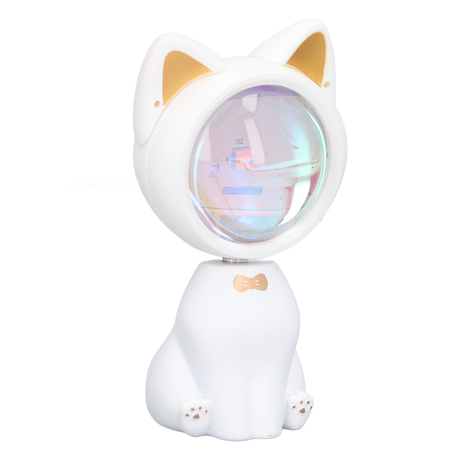 Sonnenuntergangs-projektionslampe Mit Niedlicher Weißer Katze, 360°-drehung, Usb-ladefunktion, Vielseitig Einsetzbar, Ideal Für Schlafzimmer Und Partys