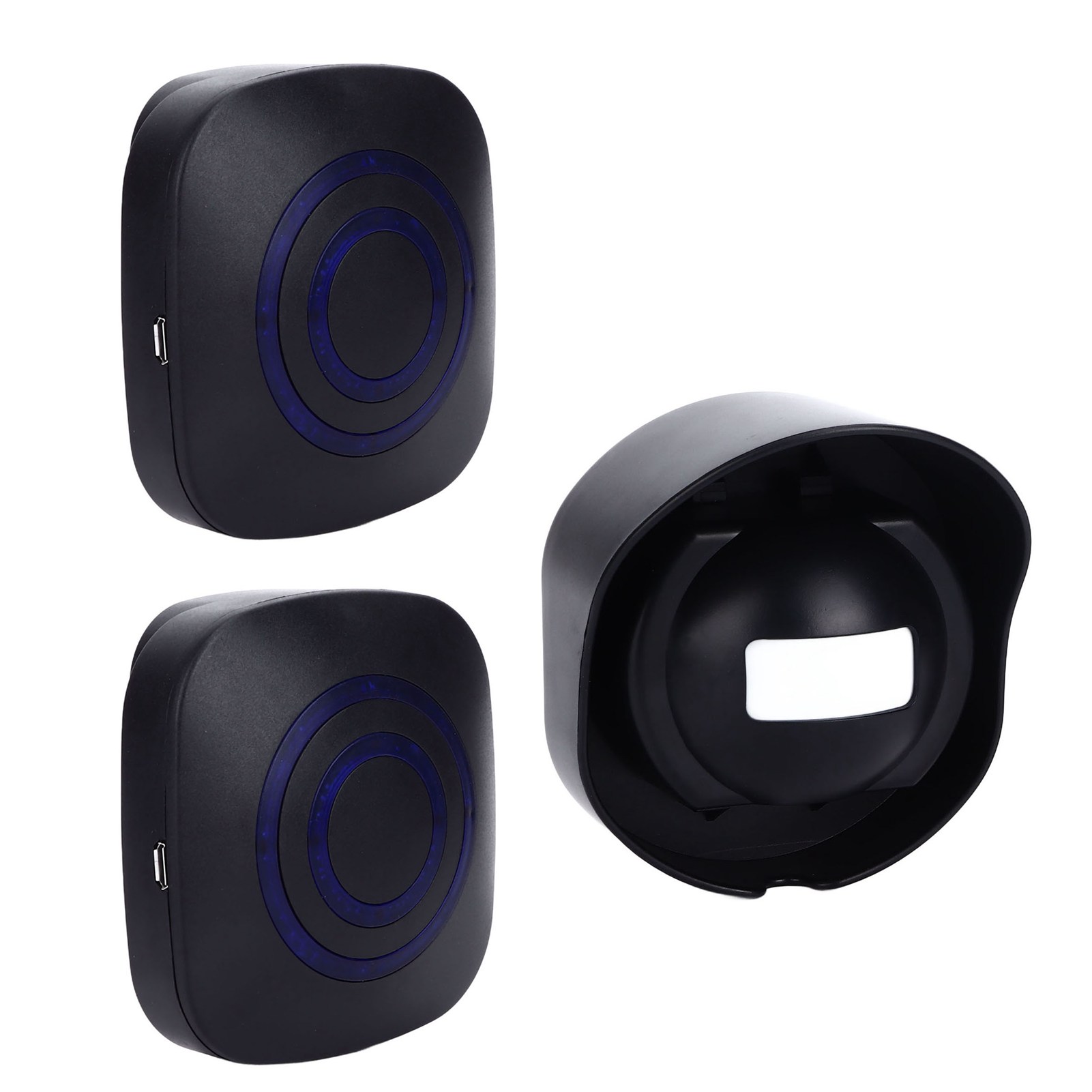 Intelligente, Kabellose Türklingel, Wasserdicht, Mit Bewegungsmelder, Sicherheitsalarm Für Haus Und Garten, Mit 2 Alarmen Und 1 Sensor, 110–240 V (usa)
