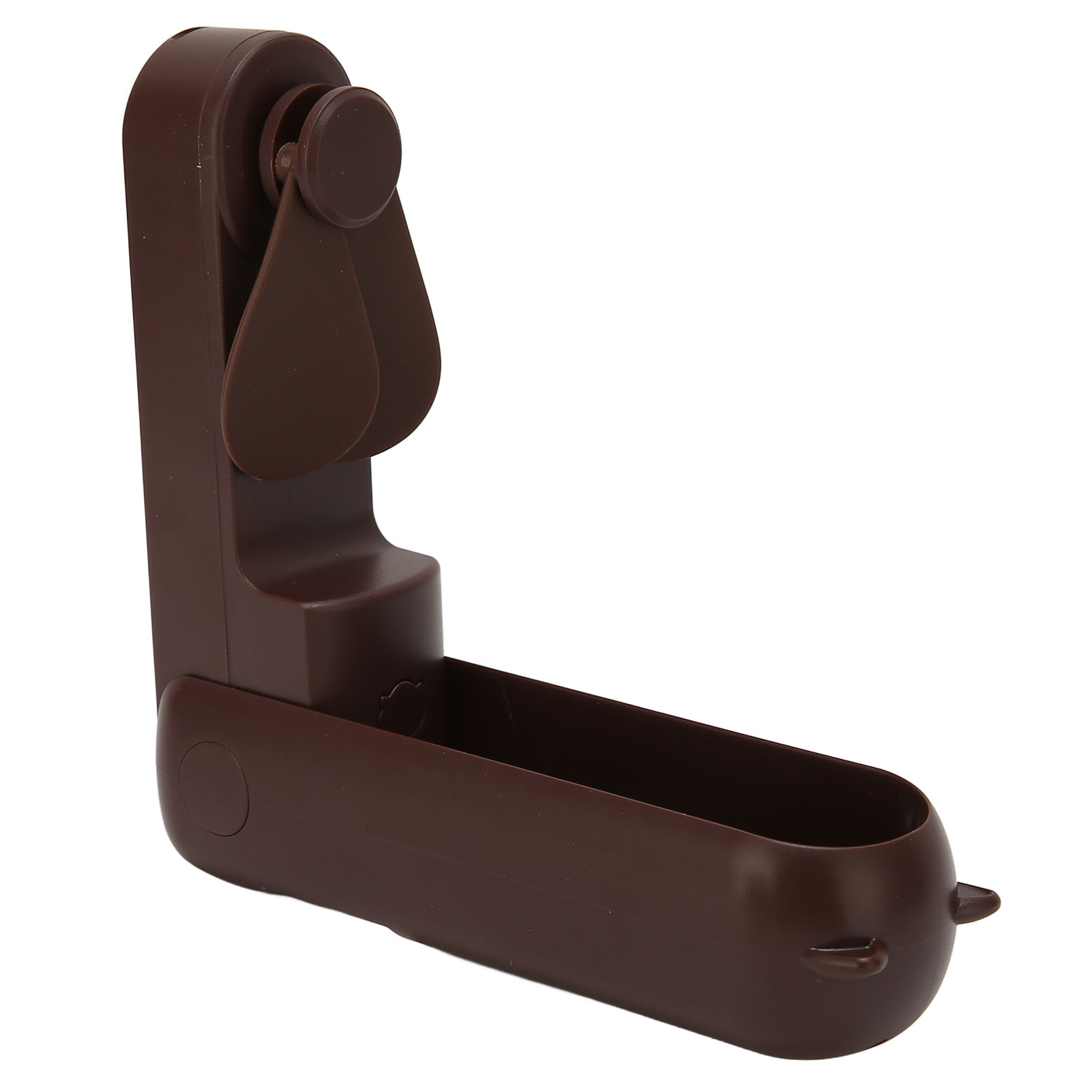 Mini-handventilator, Tragbar, 4–5 Stunden Laufzeit, Usb-aufladbar, Ideal Für Unterwegs, Kaffeebraun