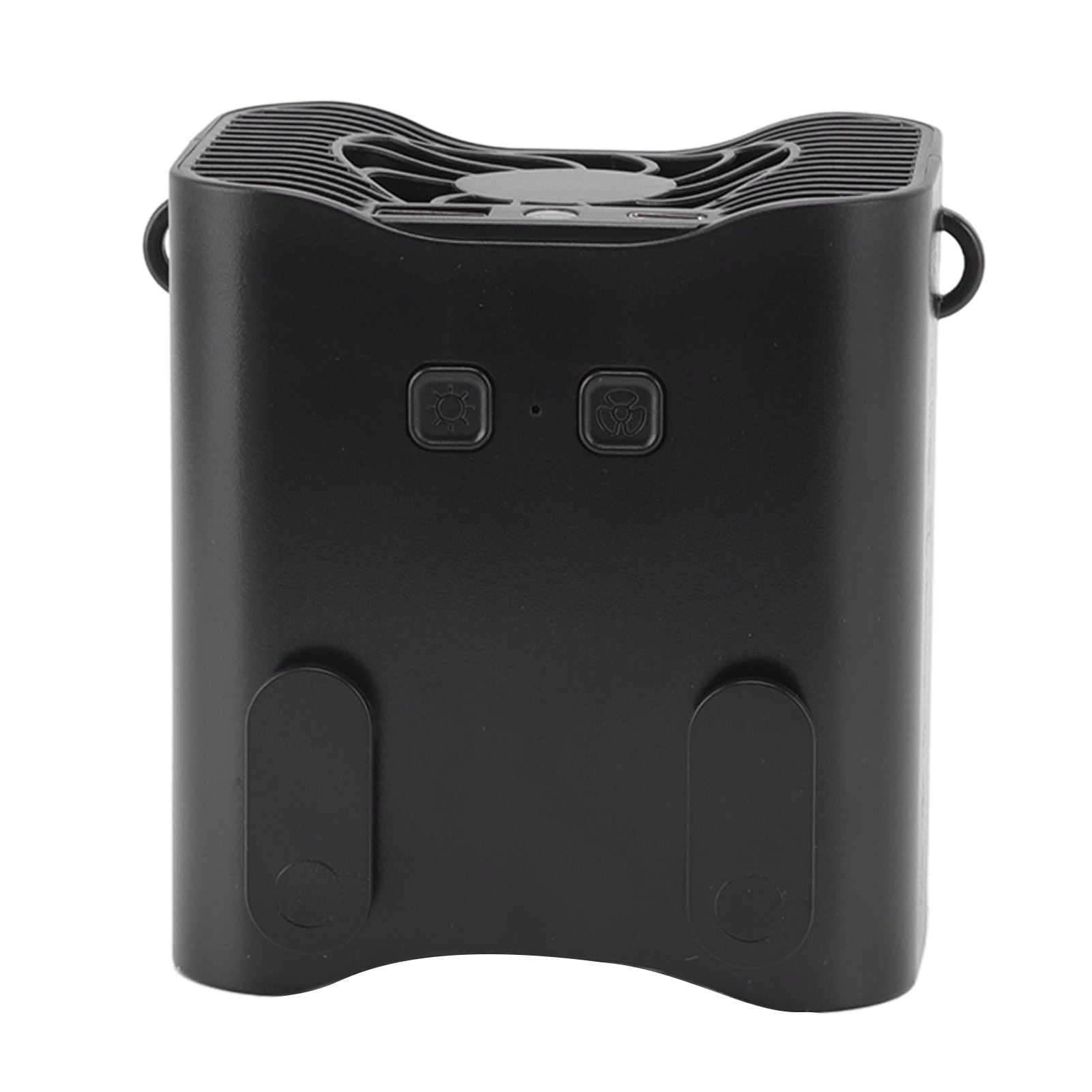 Wiederaufladbarer Gürtelventilator Mit 3 Einstellbaren Intensitätsstufen, Led-licht Und Notstromfunktion, Ideal Für Camping Und Reisen. Mini-gürtelventilator Mit Clip, Perfekt Für Camping Und Reisen.