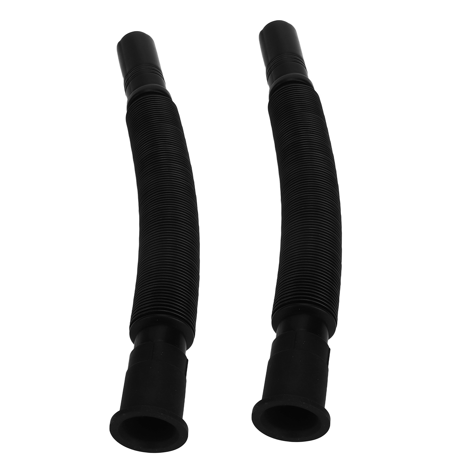 Stück Waschbecken-abflussrohr, Flexibler Pvc-wasserschlauch Für Küche Und Bad, Schwarz