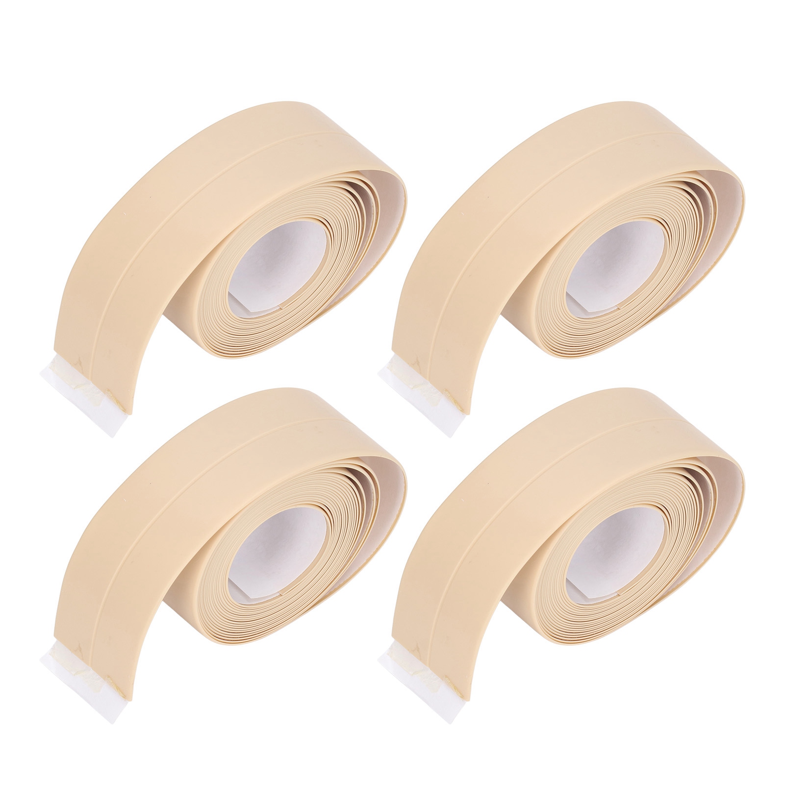 4 Stück Küchendichtungsstreifen, Pvc, Wasserdicht, Selbstklebend, Für Badezimmerspülen
