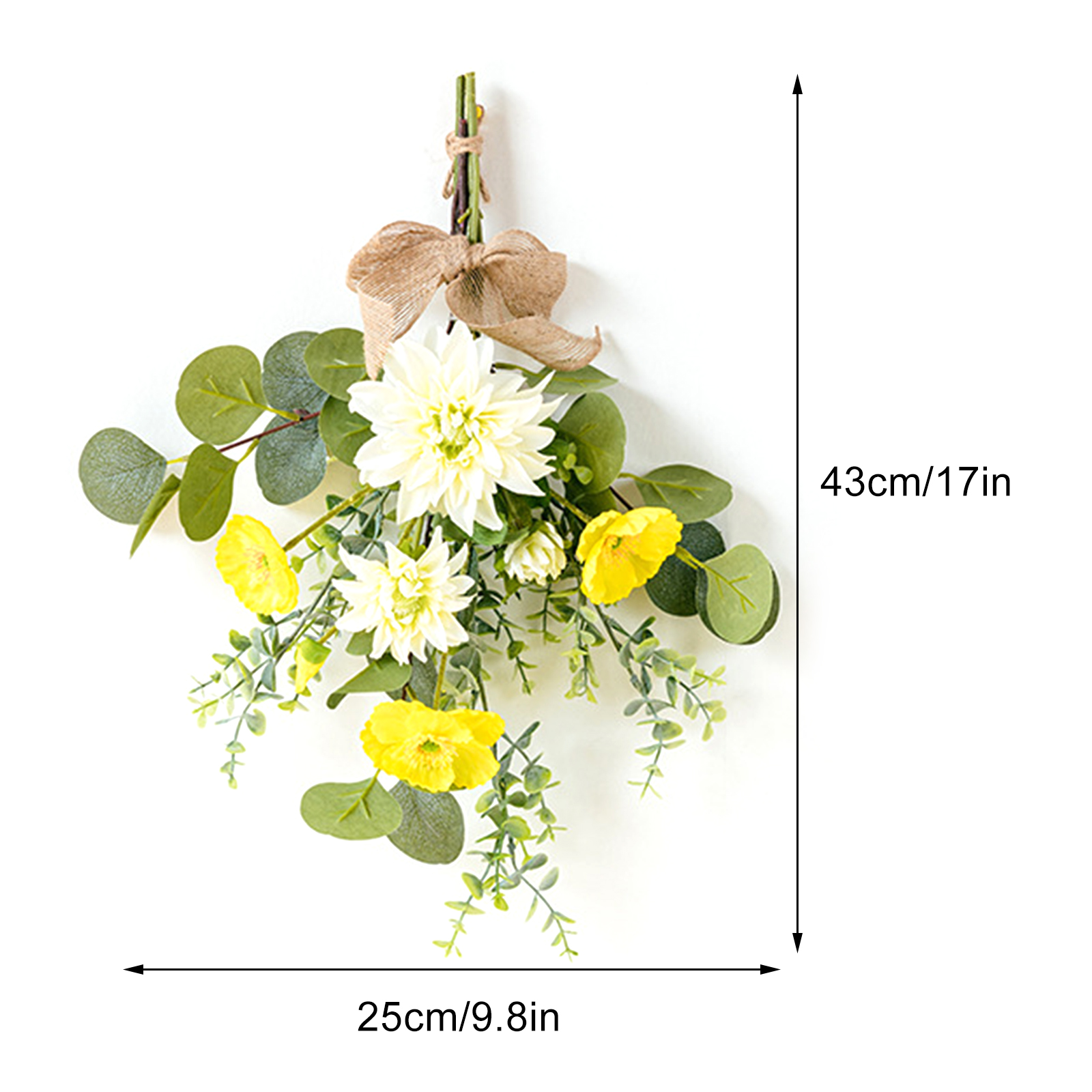 Realistischer Künstlicher Wandstrauß, Kunstblumenstrauß Für Hochzeiten Oder Halloween