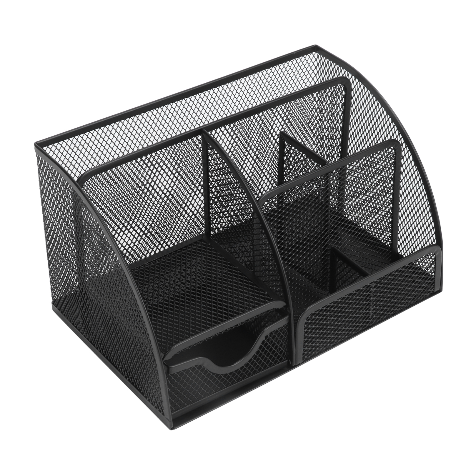 Schreibtisch-stiftehalter Aus Netzgewebe Mit 7 Fächern, Multifunktional, Schwarz, Robust, Für Zuhause Und Büro
