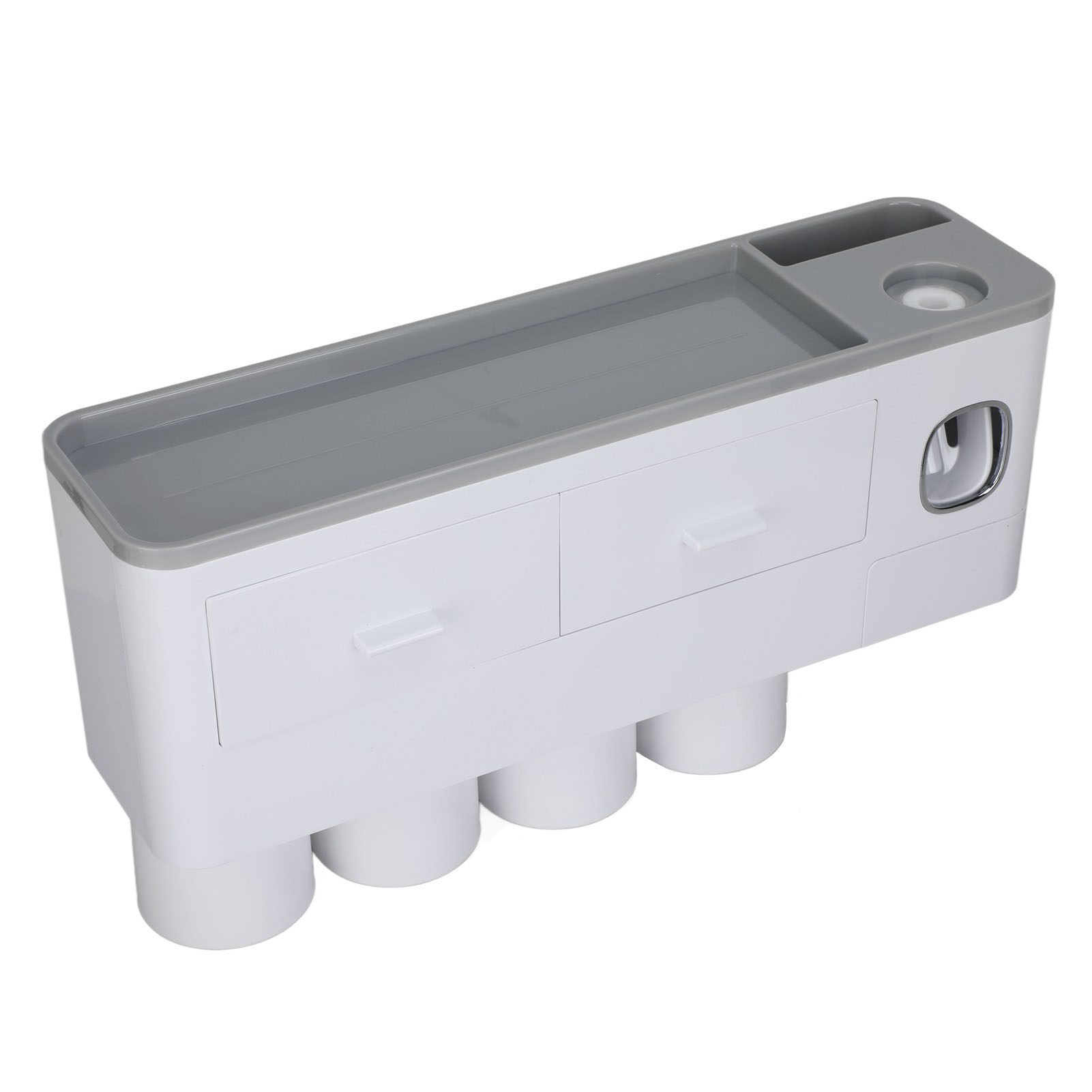 Magnetisches Hänge-zahnbürstenhalter-set Mit Zahnpastaspender Und Tubenausdrücker, Passend Für Badezimmerschubladen