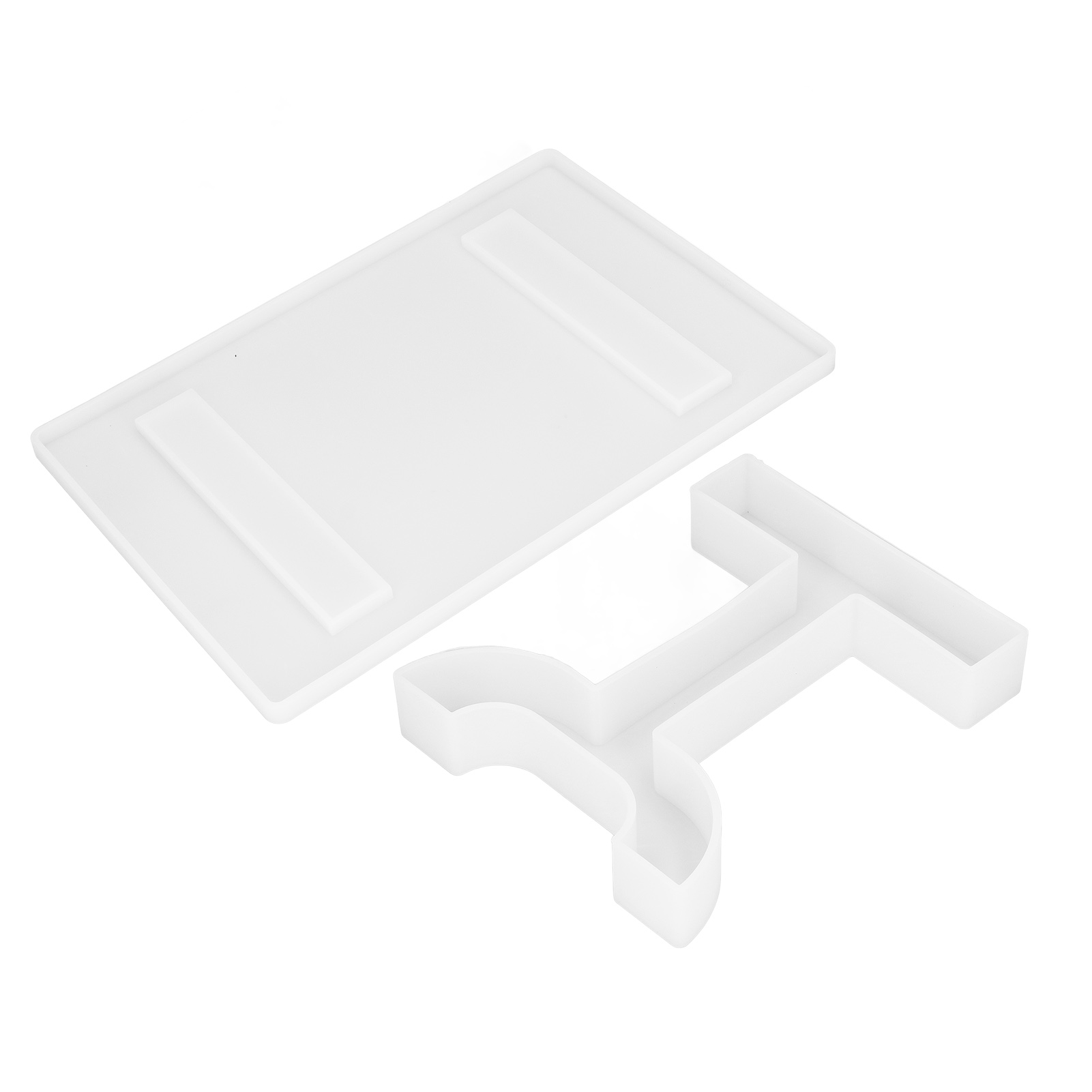 Diy Kristall-epoxidharz-form, Computertisch-schreibtischgestell, Bastel-silikonform, Heim- Und Bürodekoration (t-förmige Füße, Schreibtischset 60783)