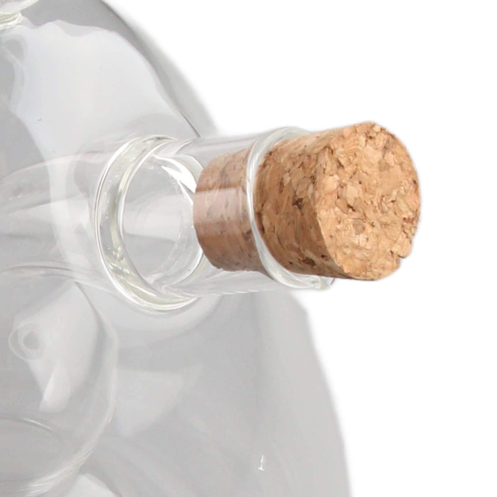 Öldosierbehälter Aus Glas, 2-in-1-spender Für Öl Und Essig, Transparente Öl- Und Essigflasche
