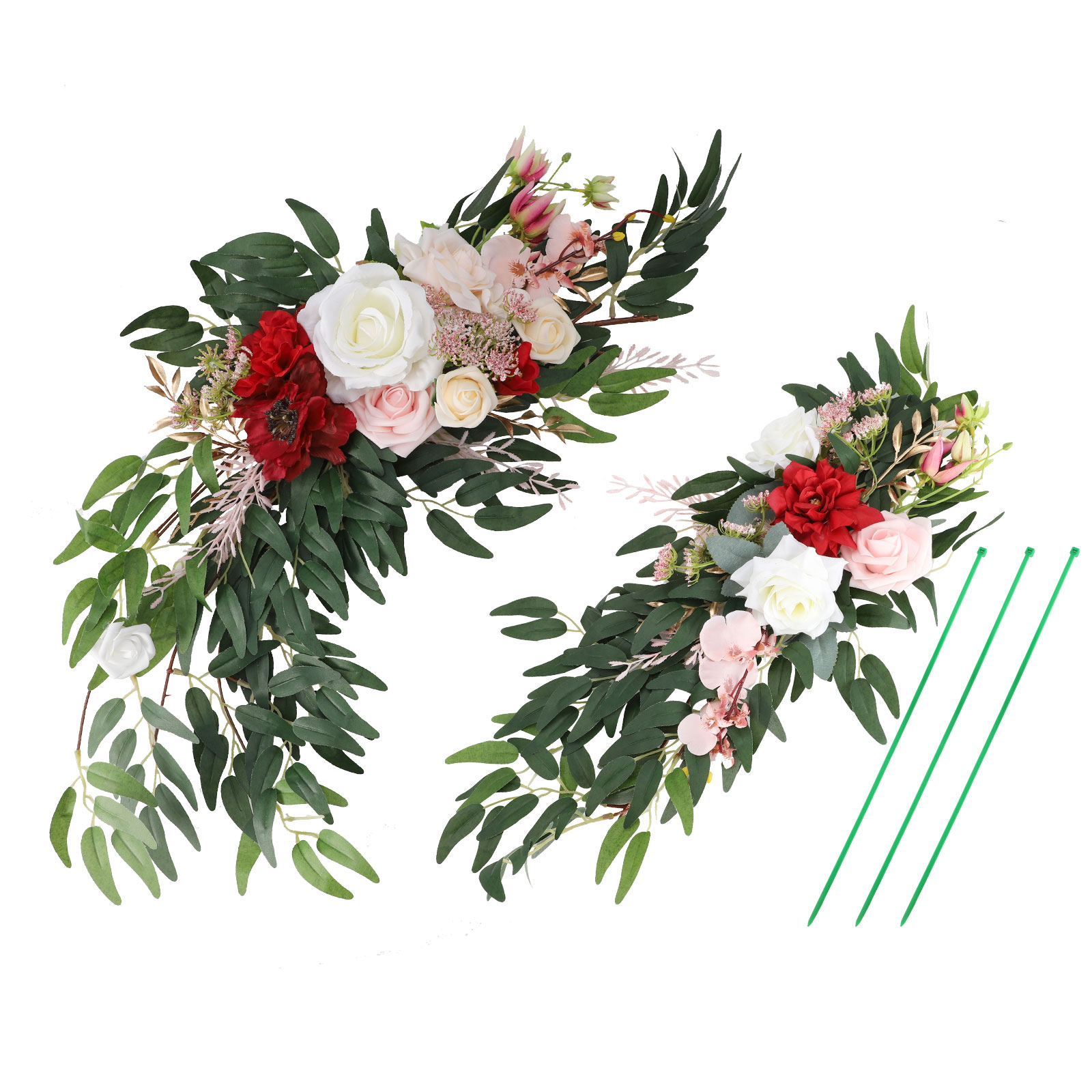 Hochzeitsbogen-simulation, Blumendekoration, Blumenhintergrund Für Die Hochzeitsbühne