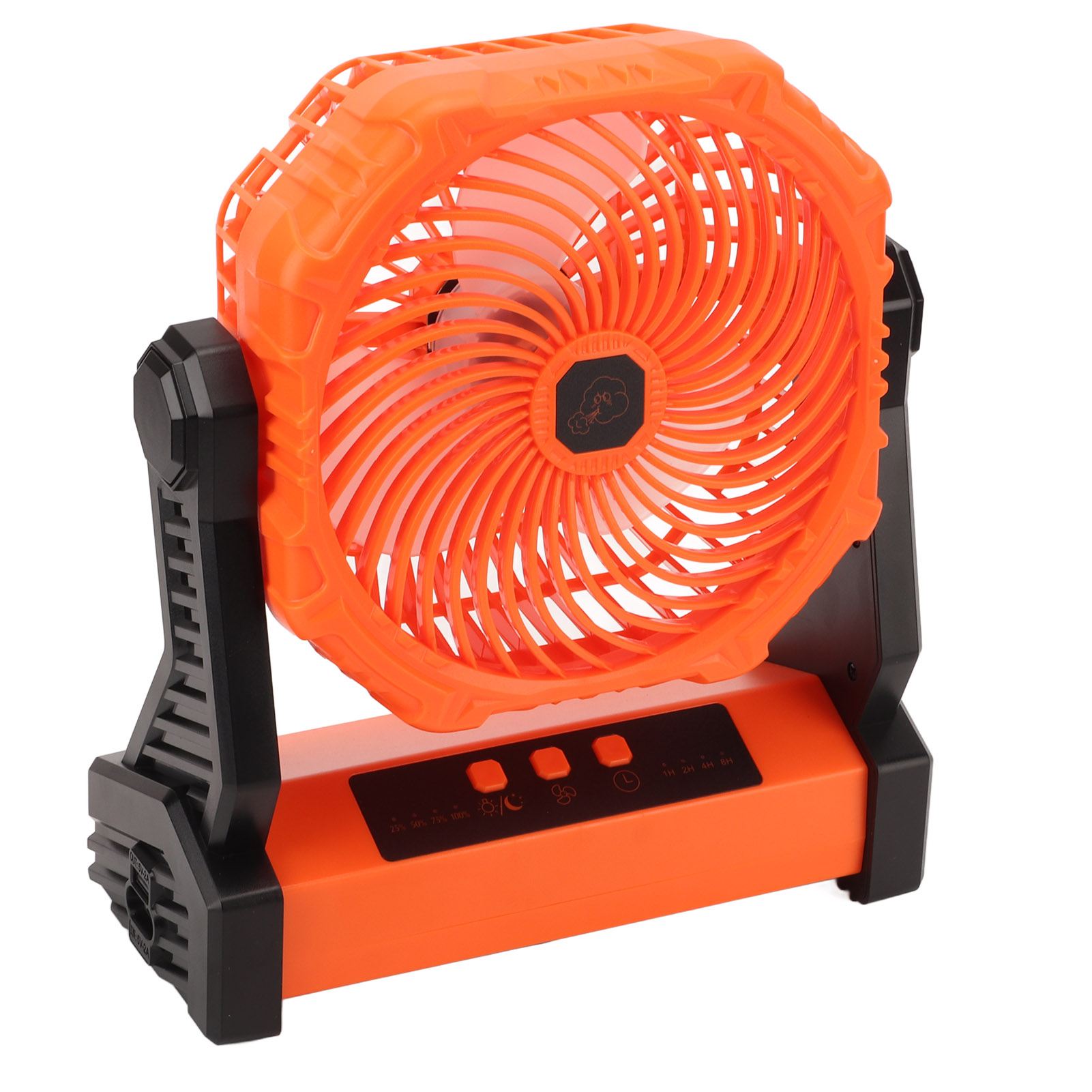 Campingventilator Mit 3 Geschwindigkeitsstufen, 3 Flügeln, Usb-ladefunktion, 10.000 Mah Akku, 270° Schwenkbereich, Ideal Für Camping, Picknicks Und Reisen.