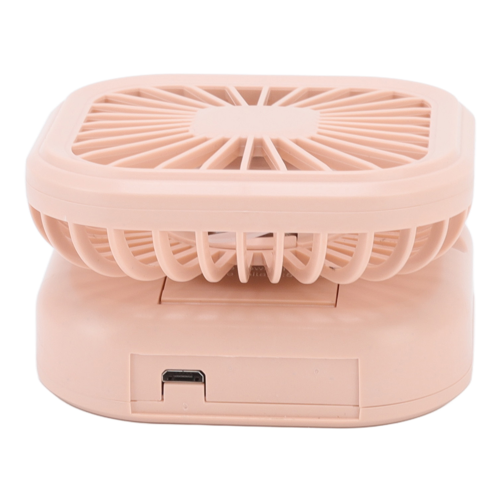 Tragbarer, Faltbarer Ventilator Mit 3 Geschwindigkeitsstufen, Usb-aufladbar, Drehbar, Kleine Größe, Rosa.
