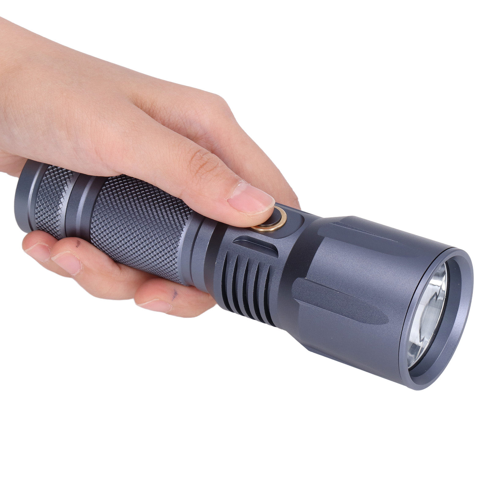 Sst40 Weitwinkel-taschenlampe Ipx7 Wasserdicht Tragbar 1850lm Weißlicht Usb-taschenlampe Mit 4 Gruppen