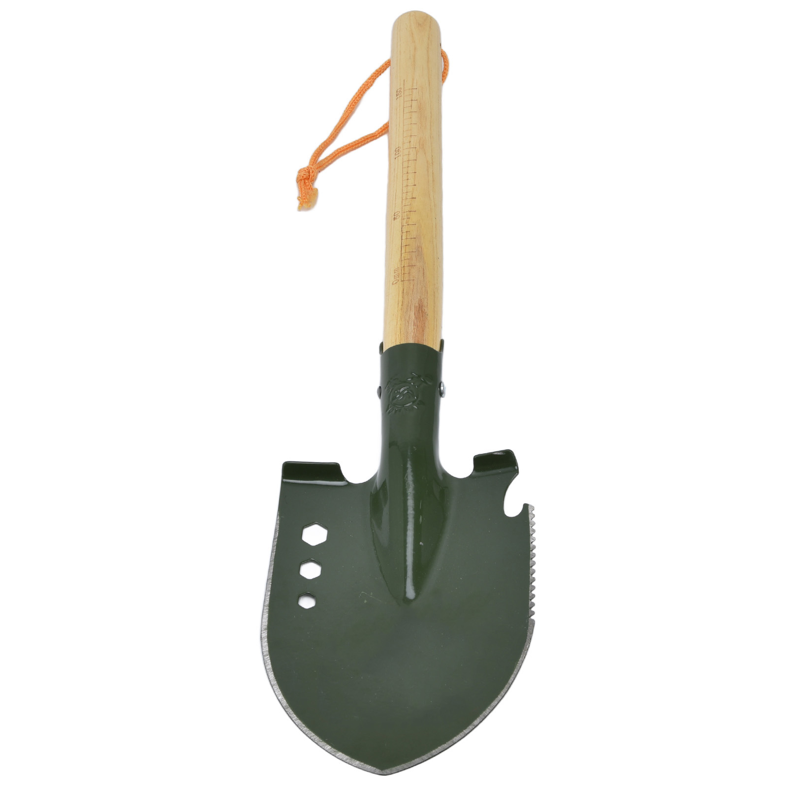 Militärschaufel Aus Wärmebehandeltem Edelstahl, Hohe Härte, Hohe Zähigkeit, Tragbar, Langlebig, Vielseitig Einsetzbar, Ideal Für Camping.