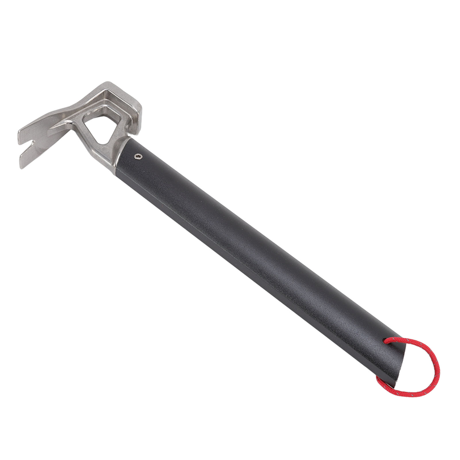 Campinghammer Aus Edelstahl Mit Ochsenhornkopf Und Aluminiumgriff, Hohe Festigkeit, Ideal Zum Einschlagen Von Zeltpflöcken Beim Camping Und Im Freien (rot).