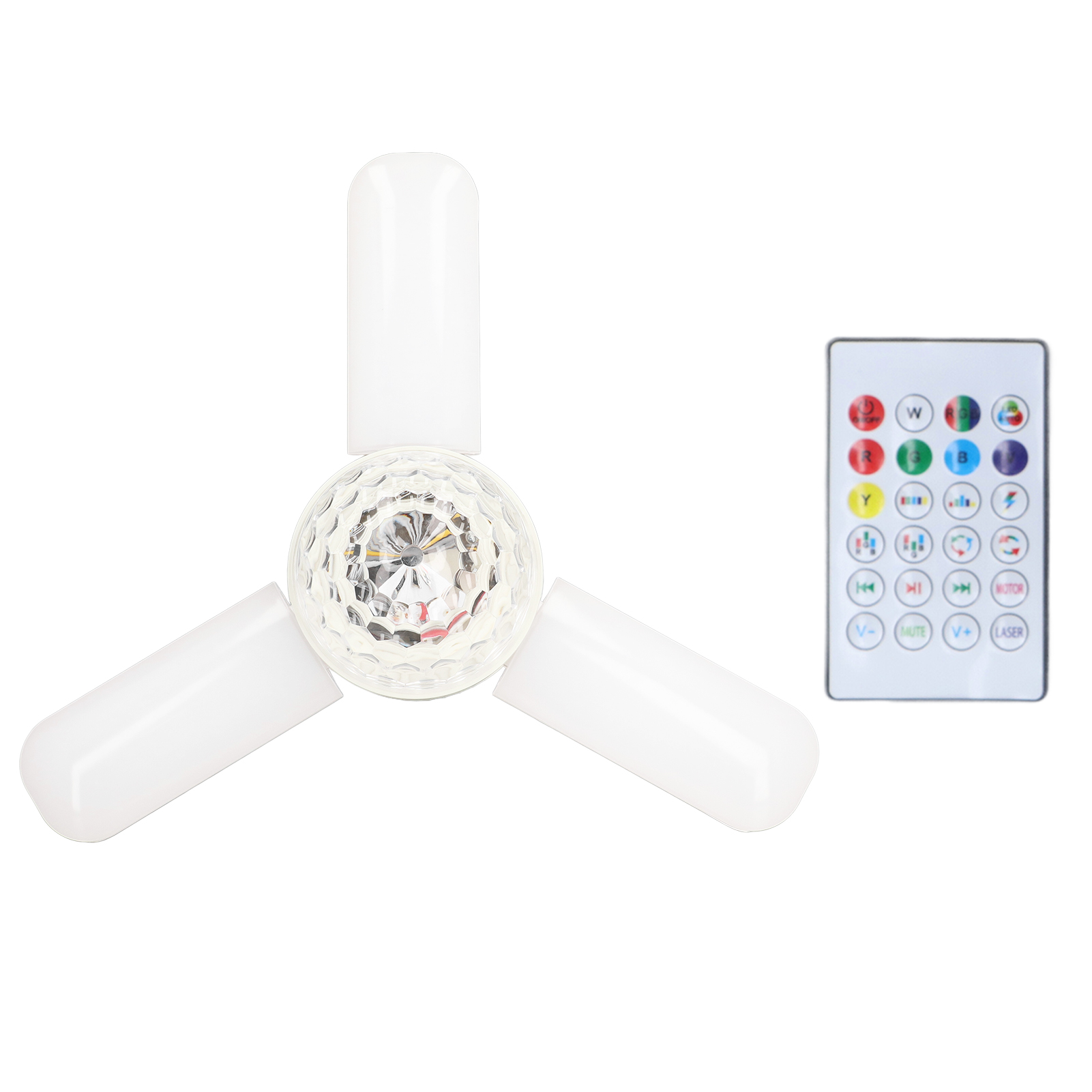 48w E27 3-flammige, Faltbare Deckenleuchte, Multifunktional, Farbenfroh, Intelligent, Faltbar, 85–265v