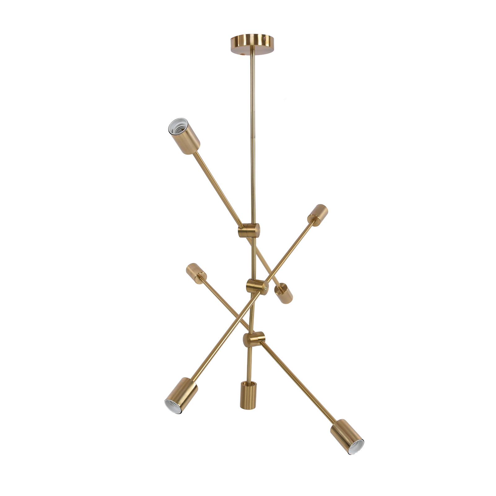 Pendelleuchte Mit 6 Leuchten, Geometrischem Design, Einzigartiges Aussehen, Stabil, Robust Und Langlebig, 110–220 V