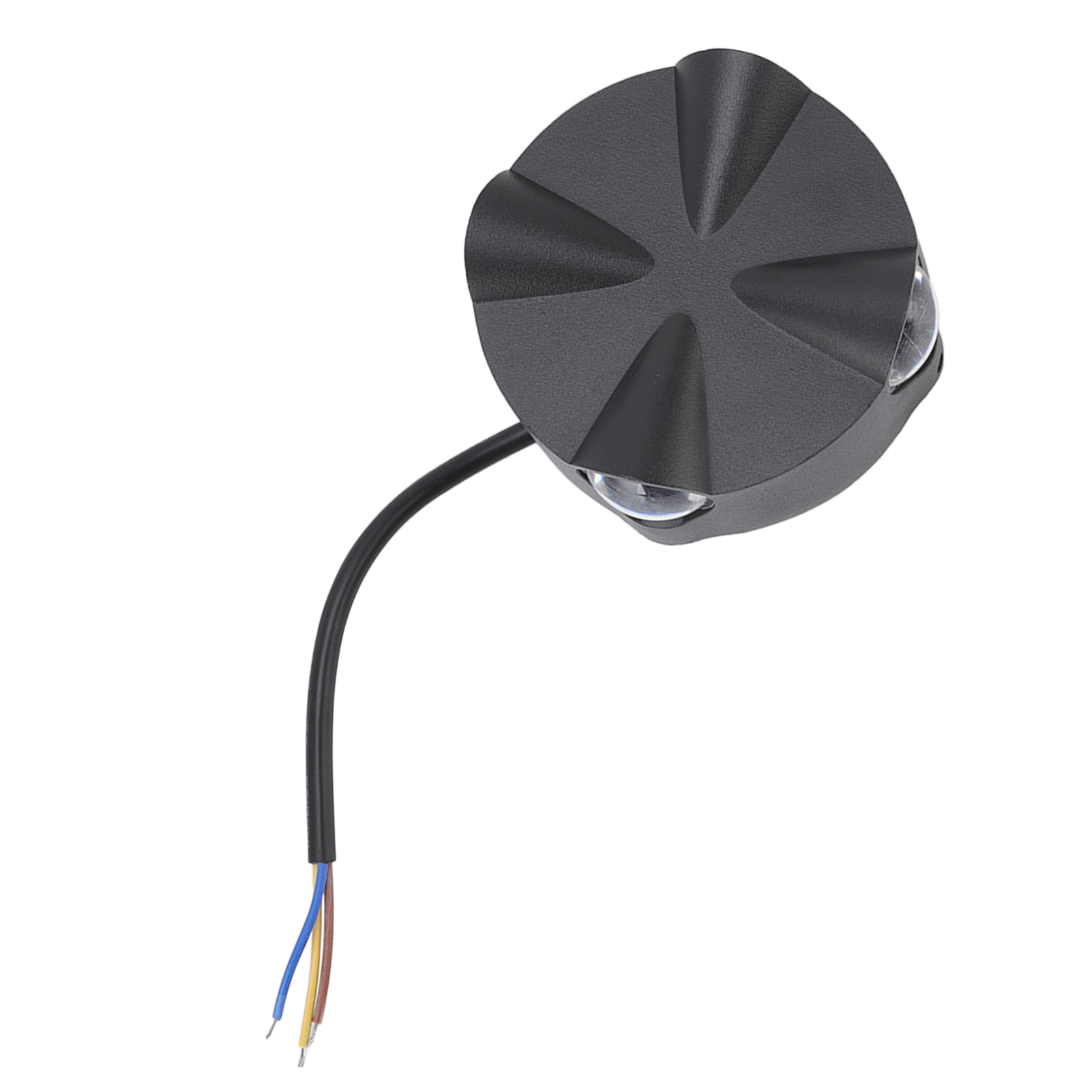 Runde Led-wandleuchte Aus Schwarzem Aluminium, Industriestil, 4 W, Ideal Für Den Innen- Und Außenbereich, Z. B. Im Hof Oder Im Abstellraum.