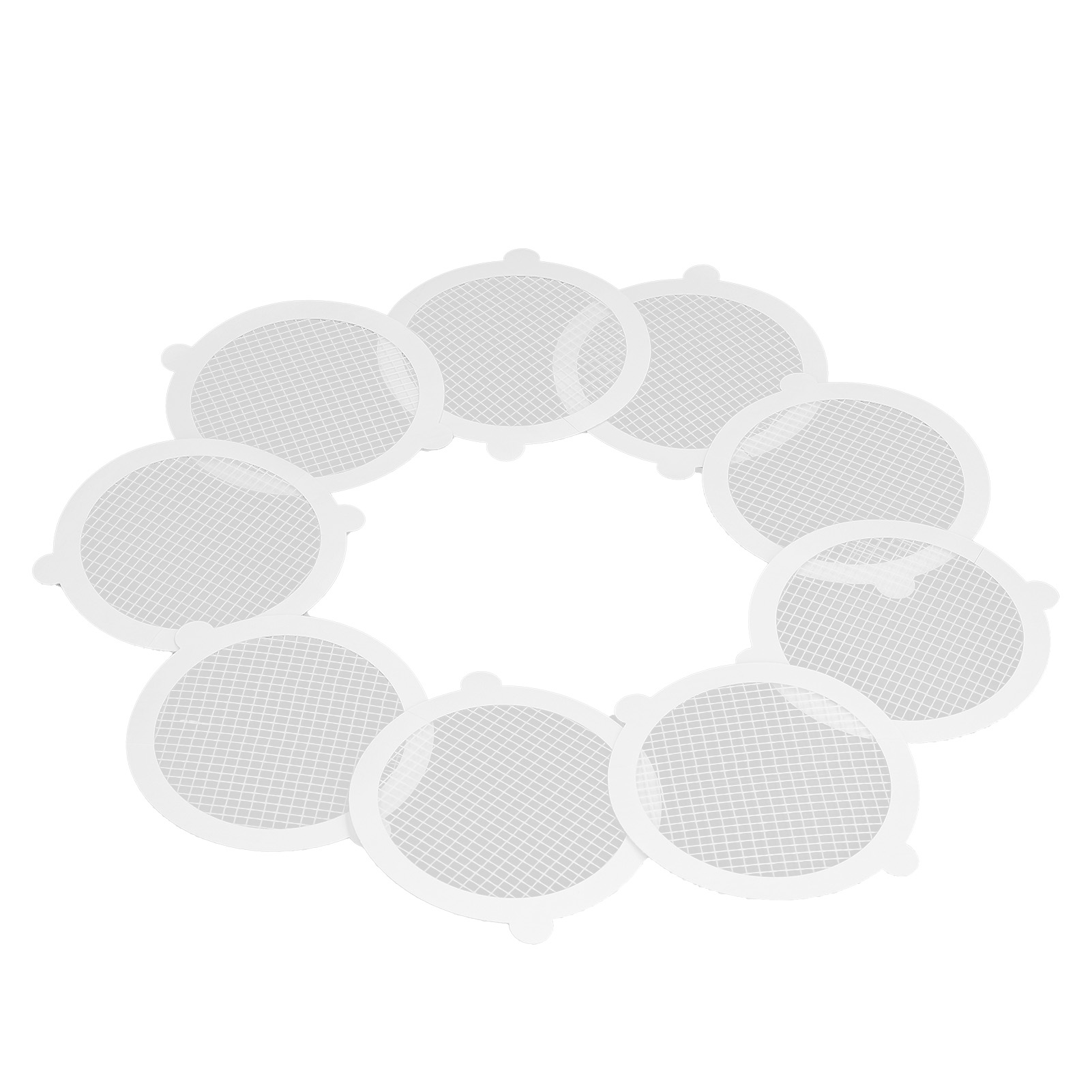 50 Stück Haarfänger Für Duschabläufe Aus Fiberglas, Praktisch Und Komfortabel, Engmaschig, 11 Cm Durchmesser, 3 Mm Maschenweite
