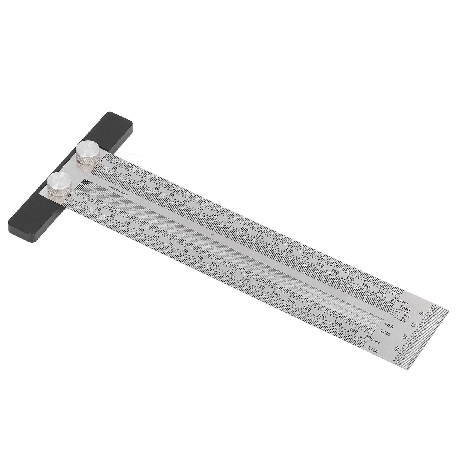 T-förmiges Lineal Zum Anzeichnen Und Positionieren, Messlehre Für Schreiner, 200-mm-lineal