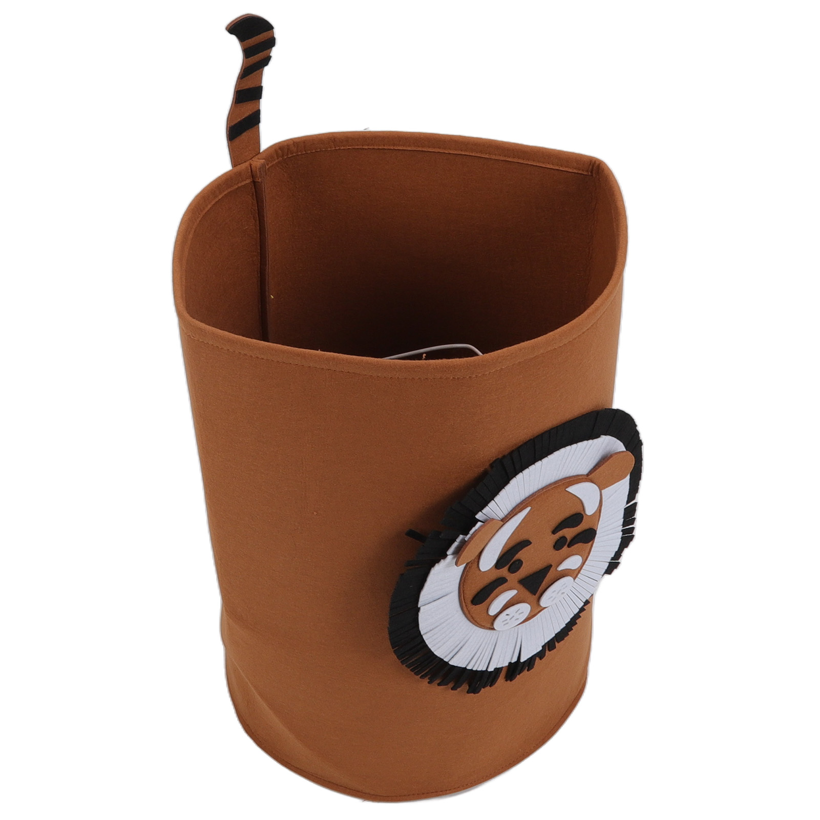 Dicke, Faltbare Und Tragbare Aufbewahrungskörbe Aus Bio-baumwolle Mit Tigerprint Und Cartoon-tiermotiven. Wäschekorb Für Babys.