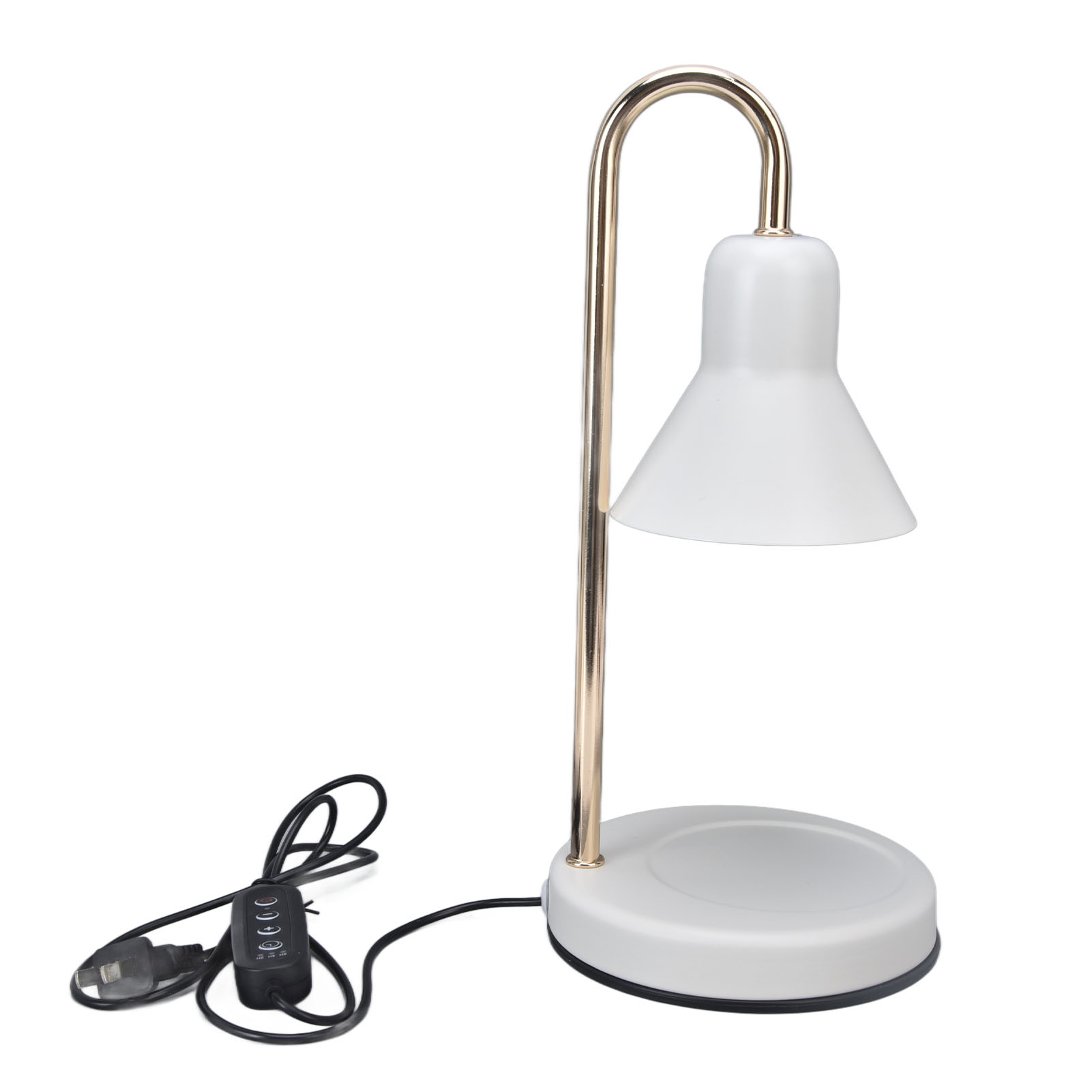 Kerzenwärmerlampe Mit 3 Helligkeitsstufen, Timer, Einstellbarer Helligkeit, Metallbeschichtung, Gu10-glühbirne, Us-stecker (110–240 V)