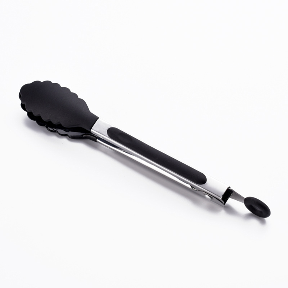 Set Aus 7 Küchenzangen, 20 Cm (8 Zoll), Aus Antihaftbeschichtetem Silikon Und Edelstahl, Mit Verriegelungssystem, Ideal Zum Grillen Und Barbecue.