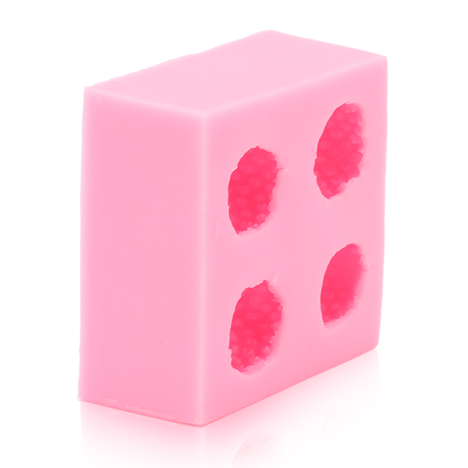 Mehrzweck-erdbeerform Aus Flexiblem, Lebensmittelechtem Silikon Mit Antihaftbeschichtung, Für Fondant, Schokolade Und Selbstgemachte Süßigkeiten, Rosa