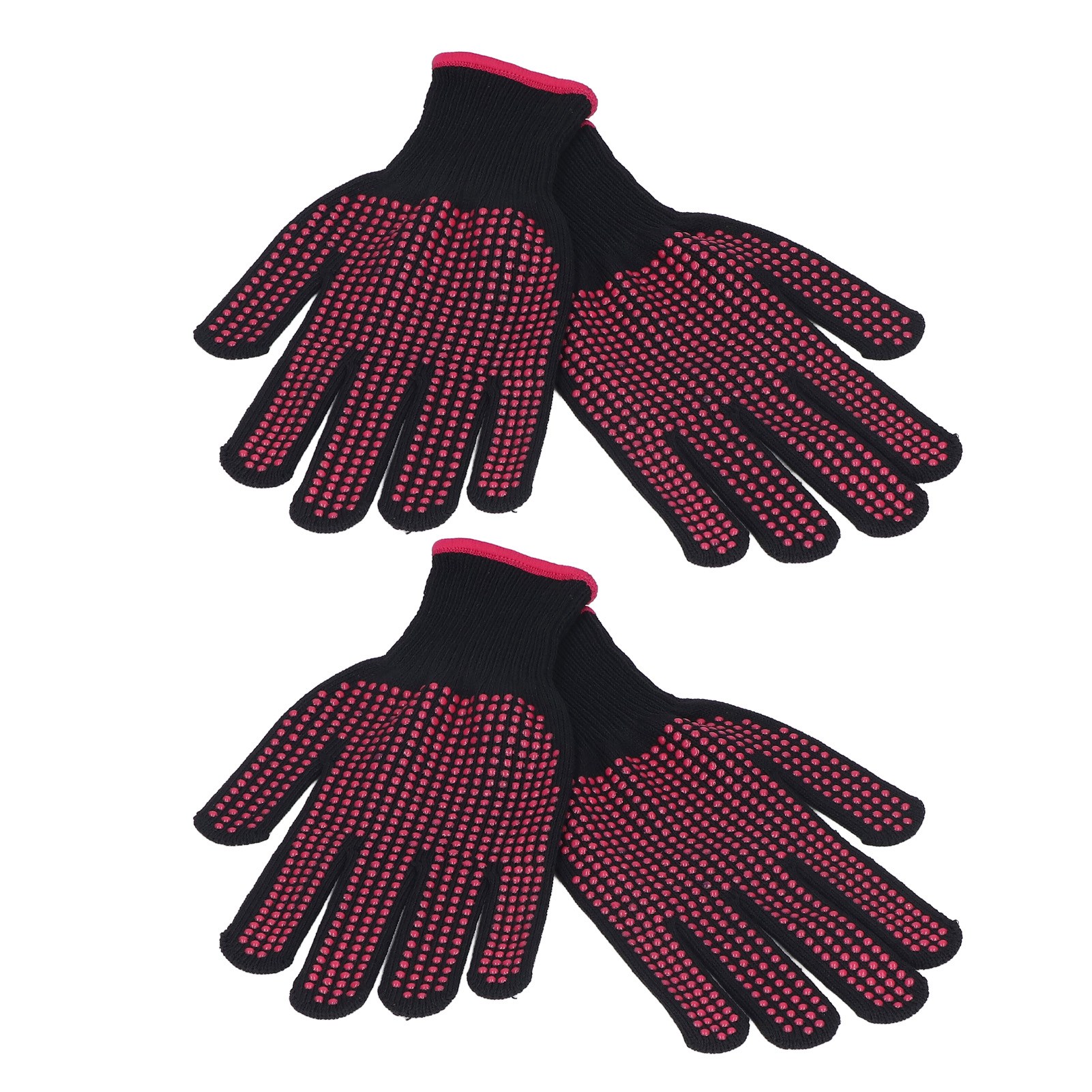 Paar Schnittfeste Handschuhe Für Küche, Garten Und Holzbearbeitung, Rosa, 25 Cm