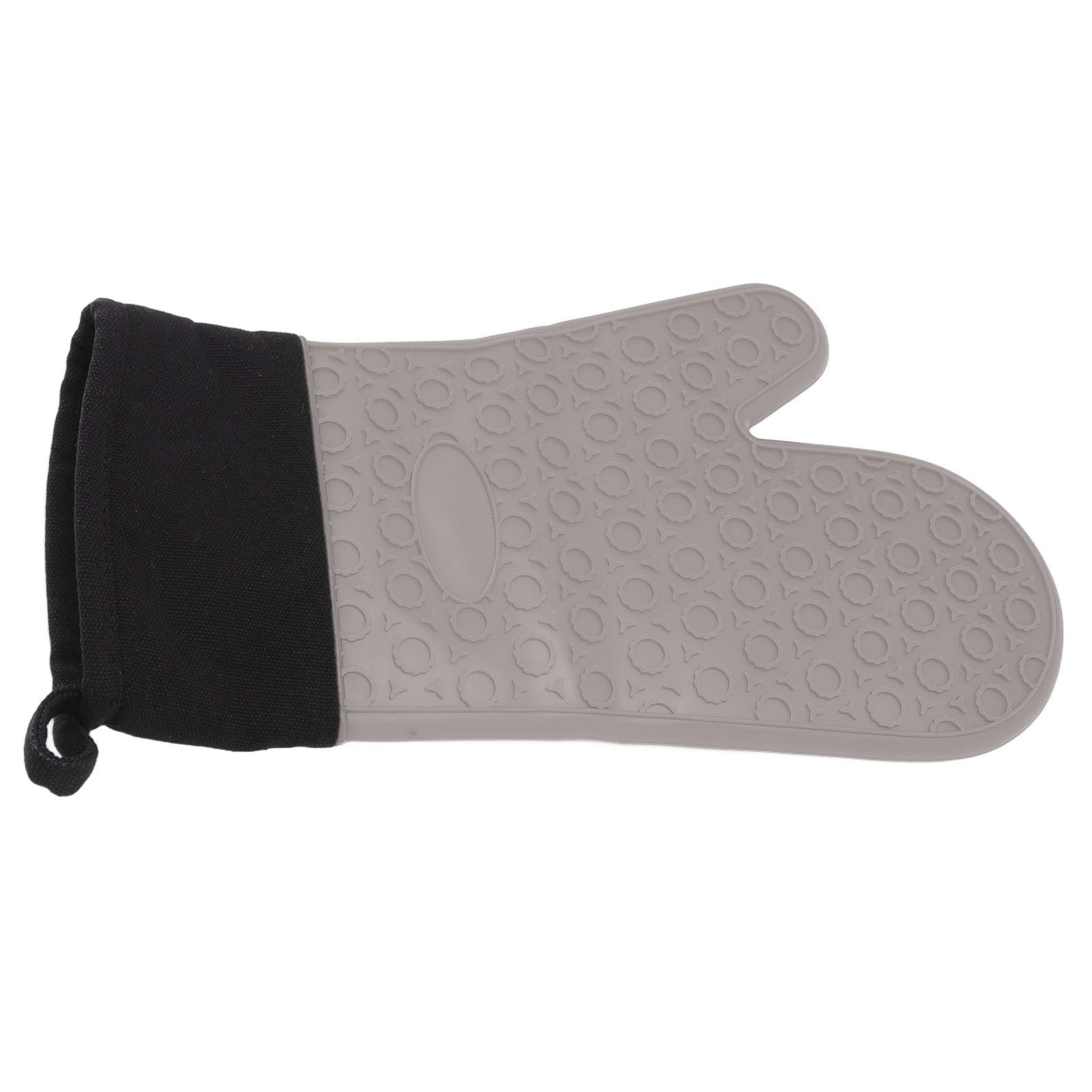 Rutschfeste Silikon-küchenhandschuhe, Hitzebeständig, 2 Finger, Grau