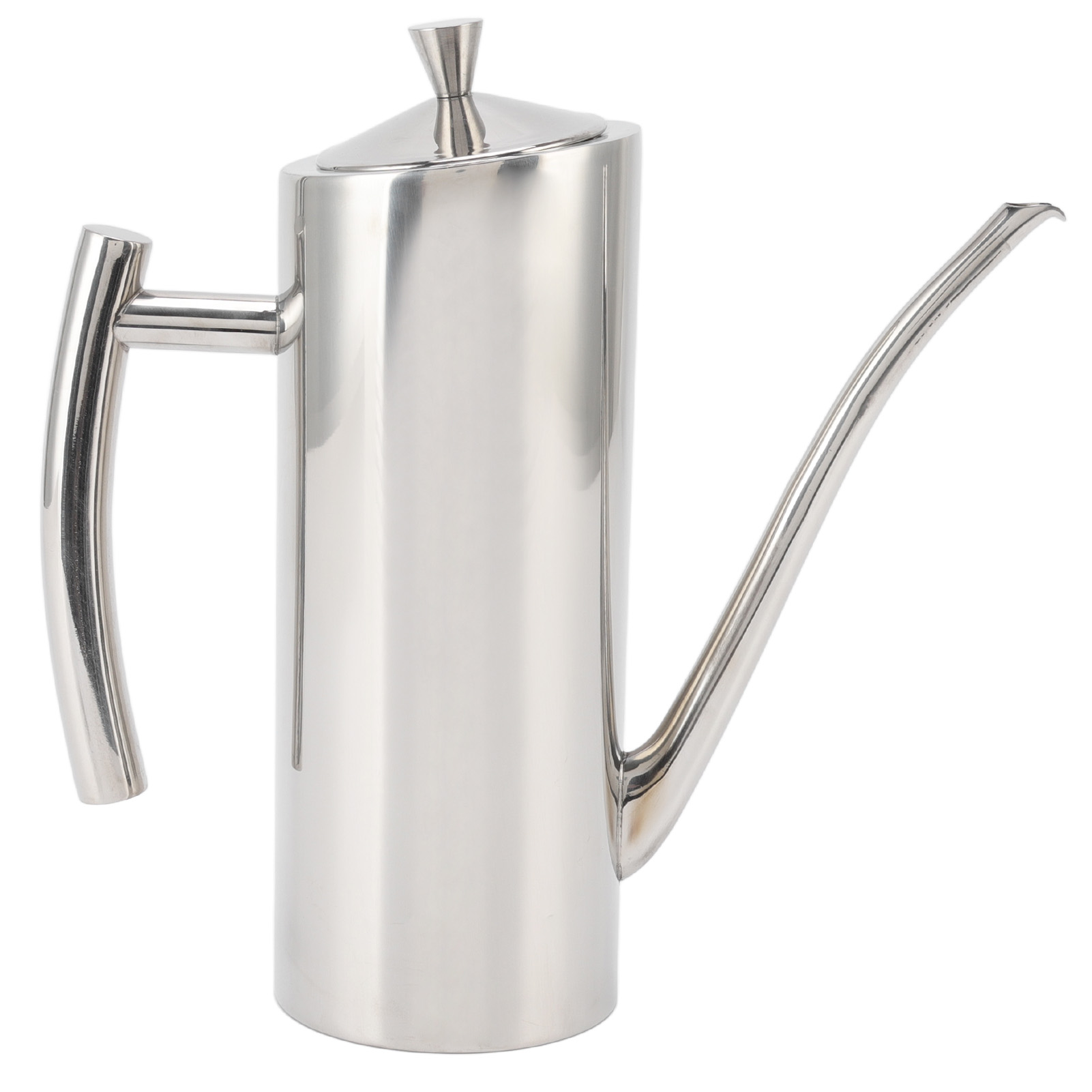 Ölspenderflasche Aus Hochglanzpoliertem Edelstahl, Ergonomisch Geformte Griffe, Tropffrei, Ideal Für Die Küche.