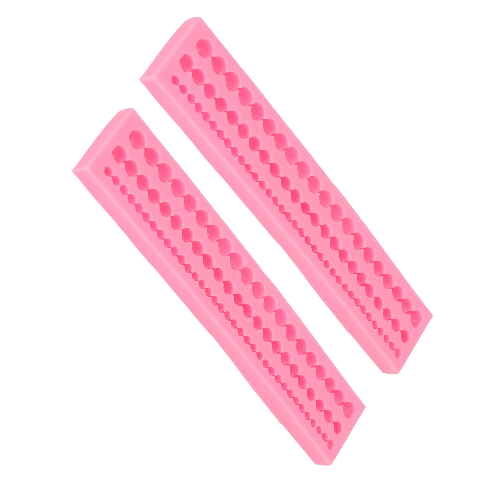 Silikonformen In Form Einer Langen Perlenkette, Leicht Zu Entformen, Flexibel Und Weich, Ideal Zum Backen Von Kuchen, Fondant Und Schokolade.